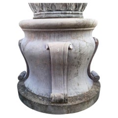 Amazing EARLY 20TH CENTURY MARBLE ZEUS ITALIAN STATUE WITH BASE H: 217cm