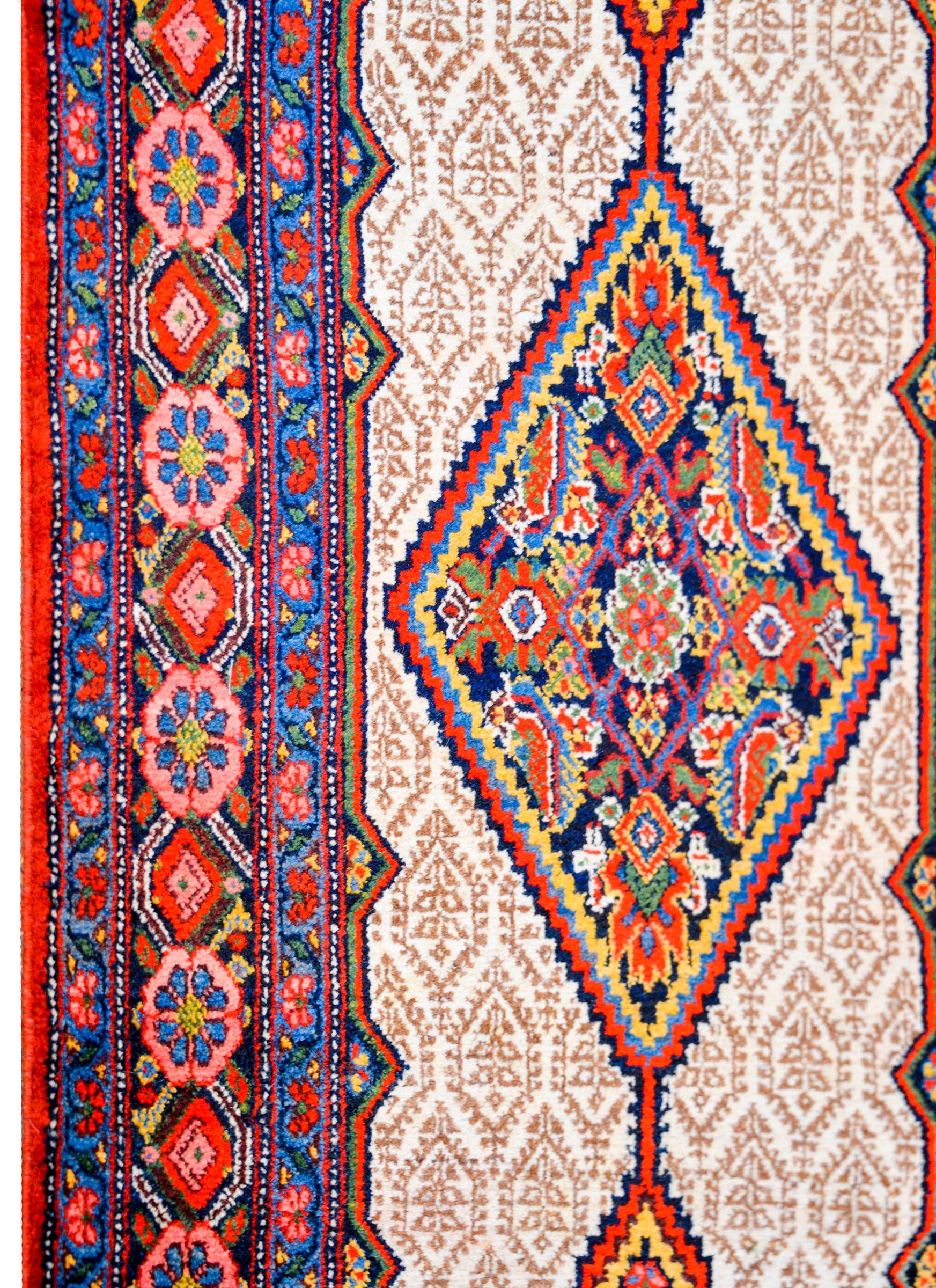 Persian Amazing Early 20th Century Serab Runner For Sale