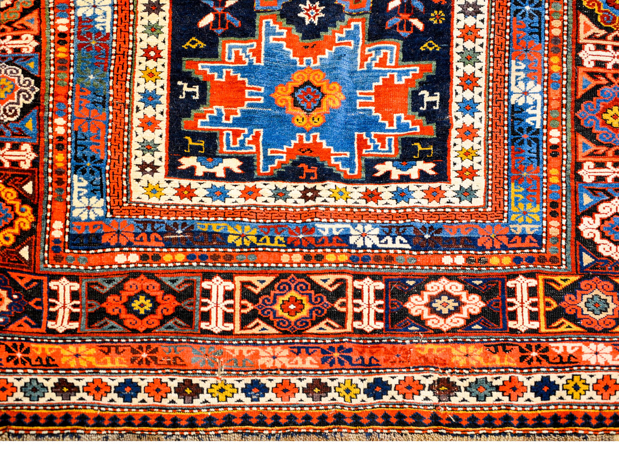 Vegetable Dyed Amazing Early 20th Century Shirvan Runner For Sale