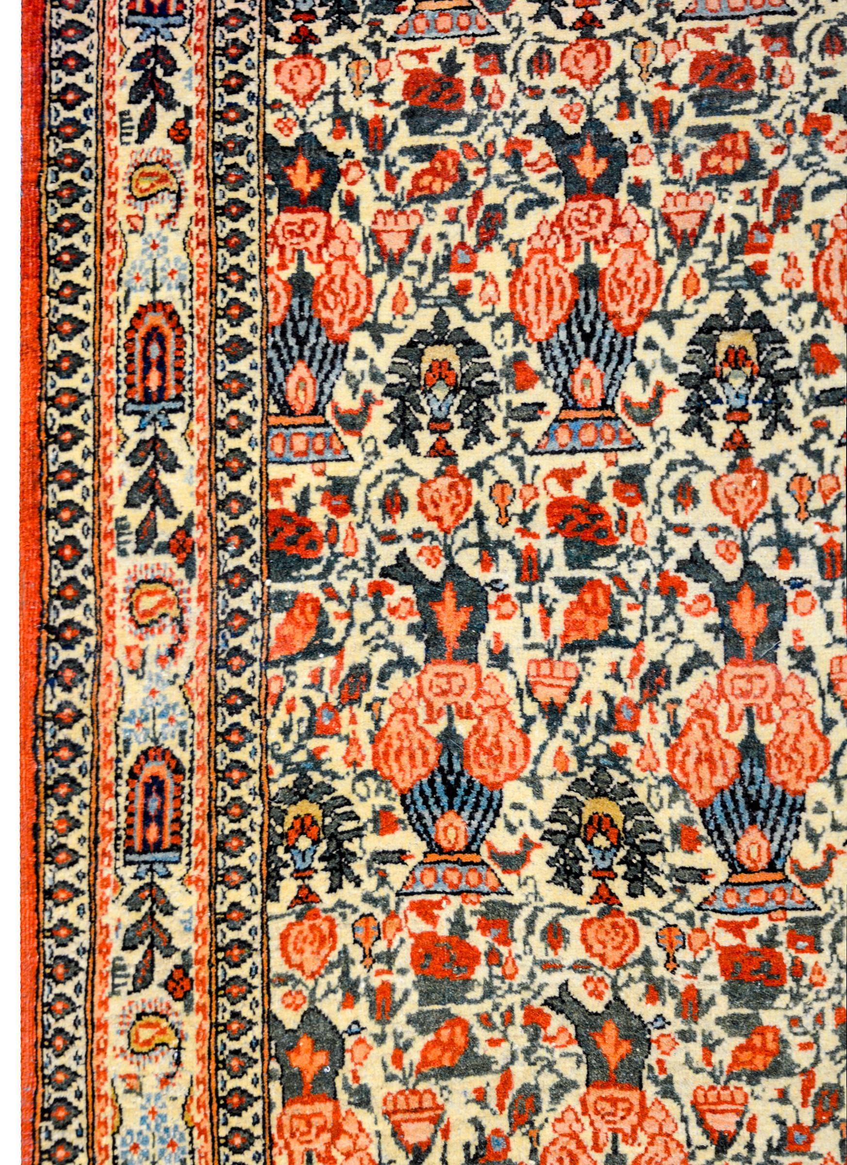 Persian Amazing Early 20th Century Tehran Rug For Sale