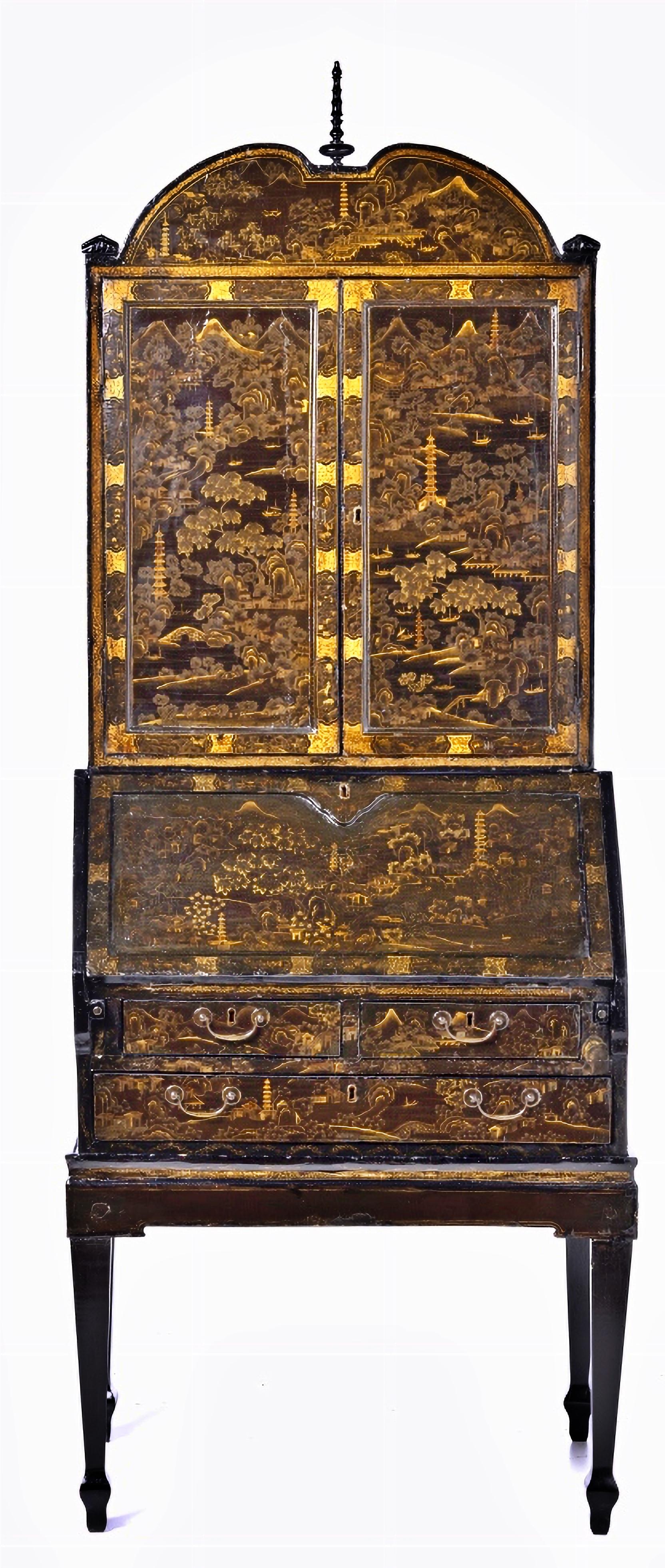 AMAZING ENGLISH STATIONERY BIN WITH LIFTING 18th Century In Good Condition For Sale In Madrid, ES