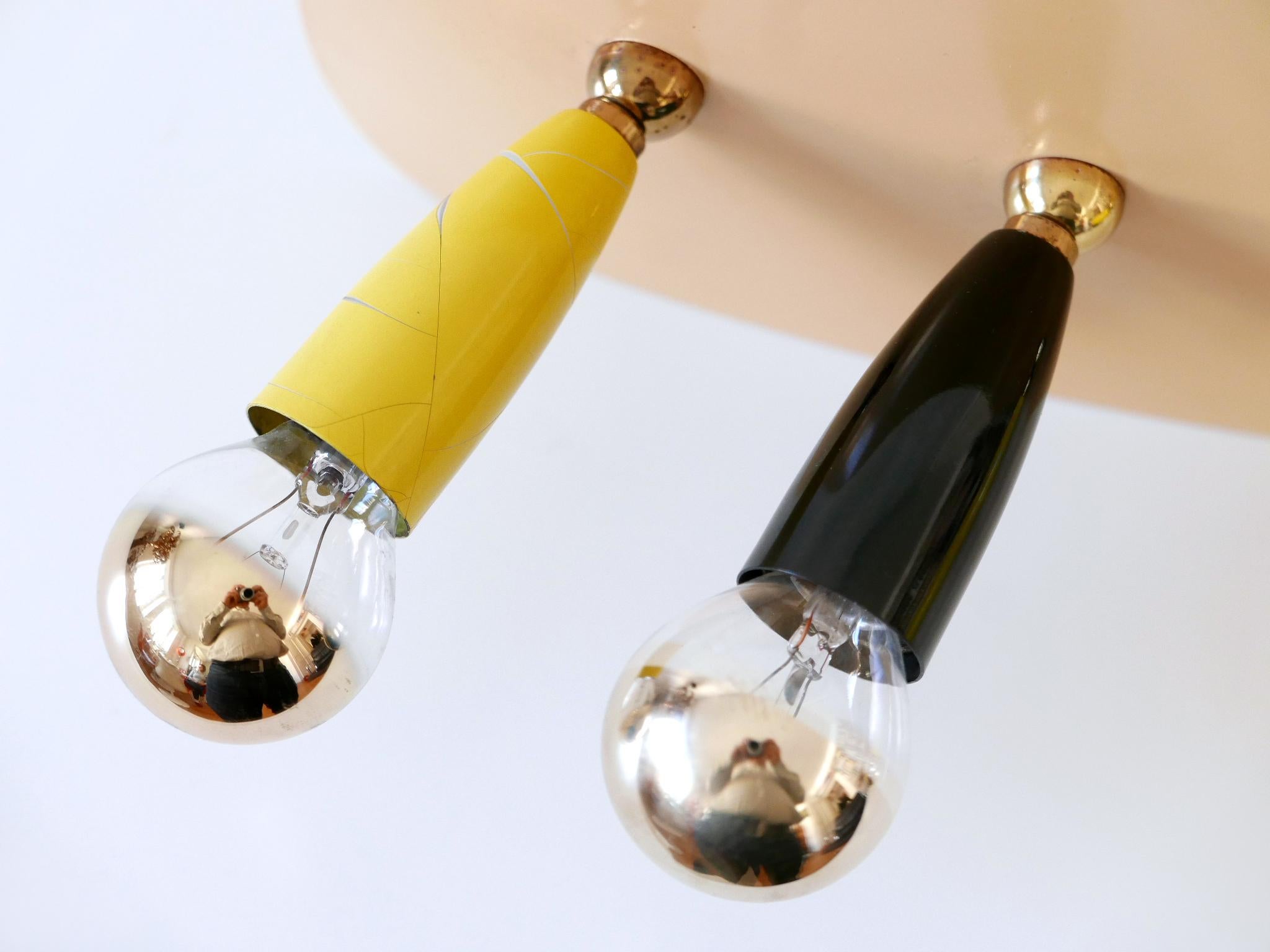 Amazing & Exceptional Mid Century Modern Sputnik Pendant Lamp Germany 1950s For Sale 11