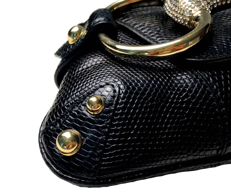 gucci crystal lizard bag