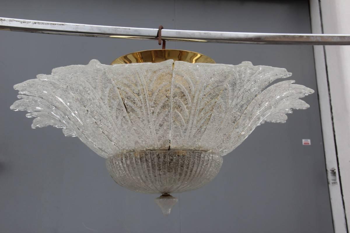 Amazing Fantastic Chandelier Murano Art Glass 1970s Flower In Excellent Condition For Sale In Palermo, Sicily