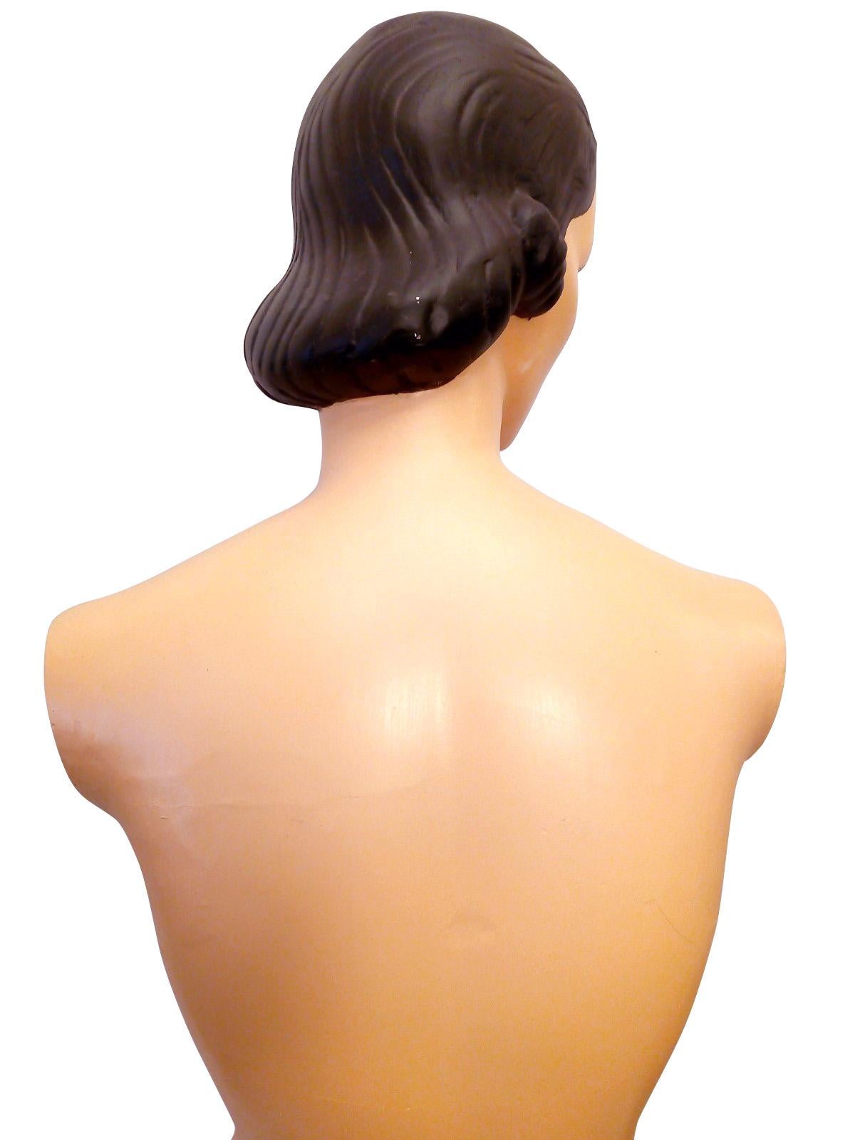 Mexican Amazing Female Plaster and Mesh Mannequin from the 1950s