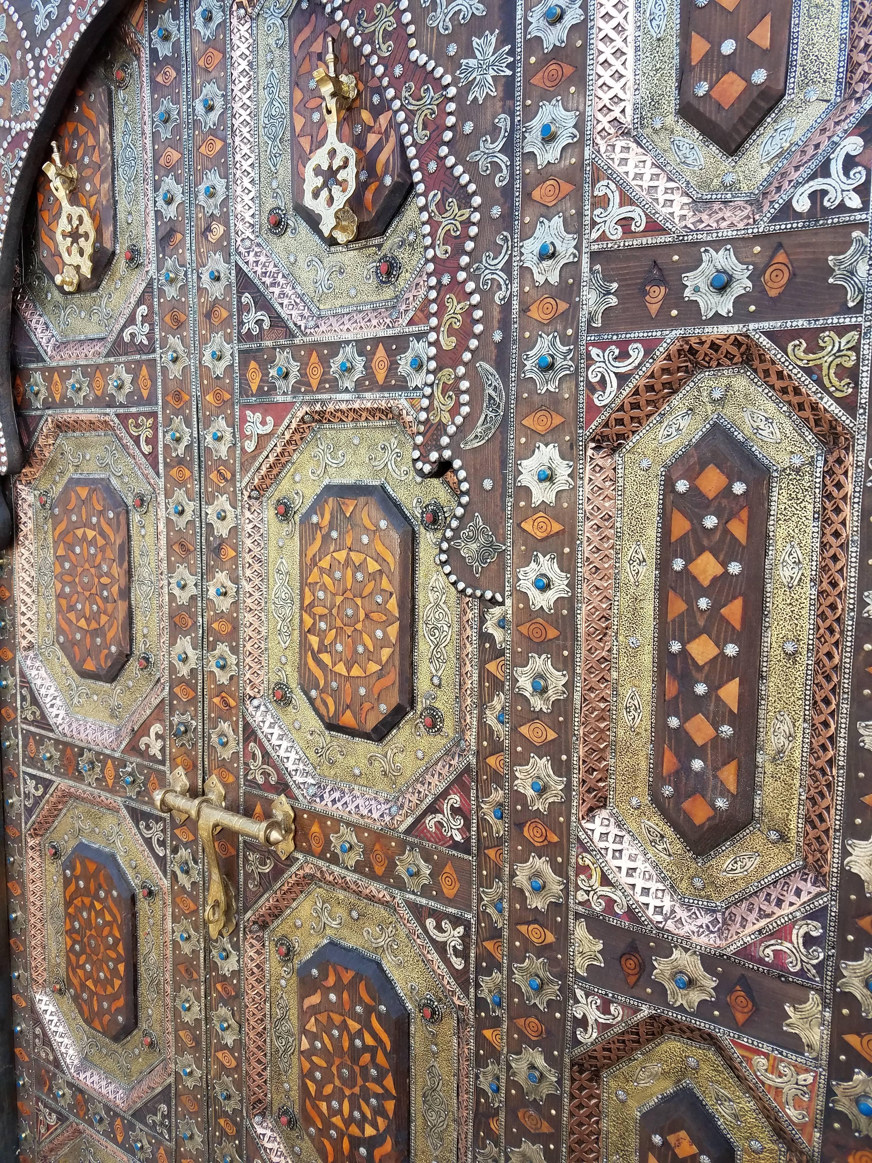 Moroccan Amazing Fez Door All Inlaid