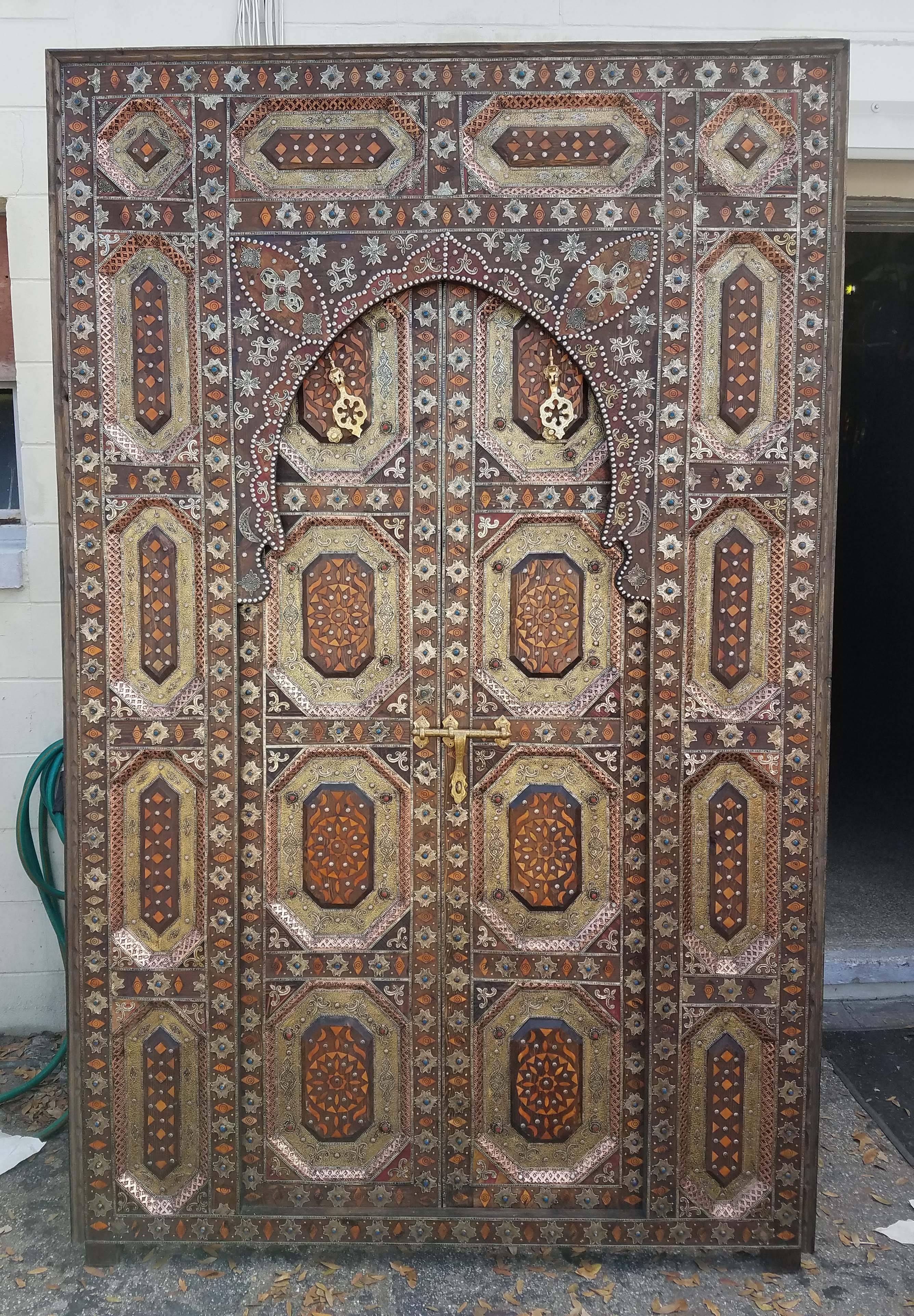 Amazing Fez Door All Inlaid In Excellent Condition In Orlando, FL