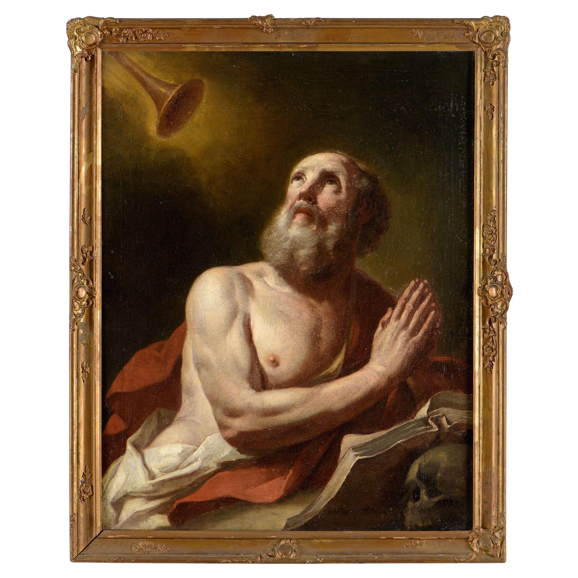 Amazing Flemish Master  17th Century "Saint Jerome"
