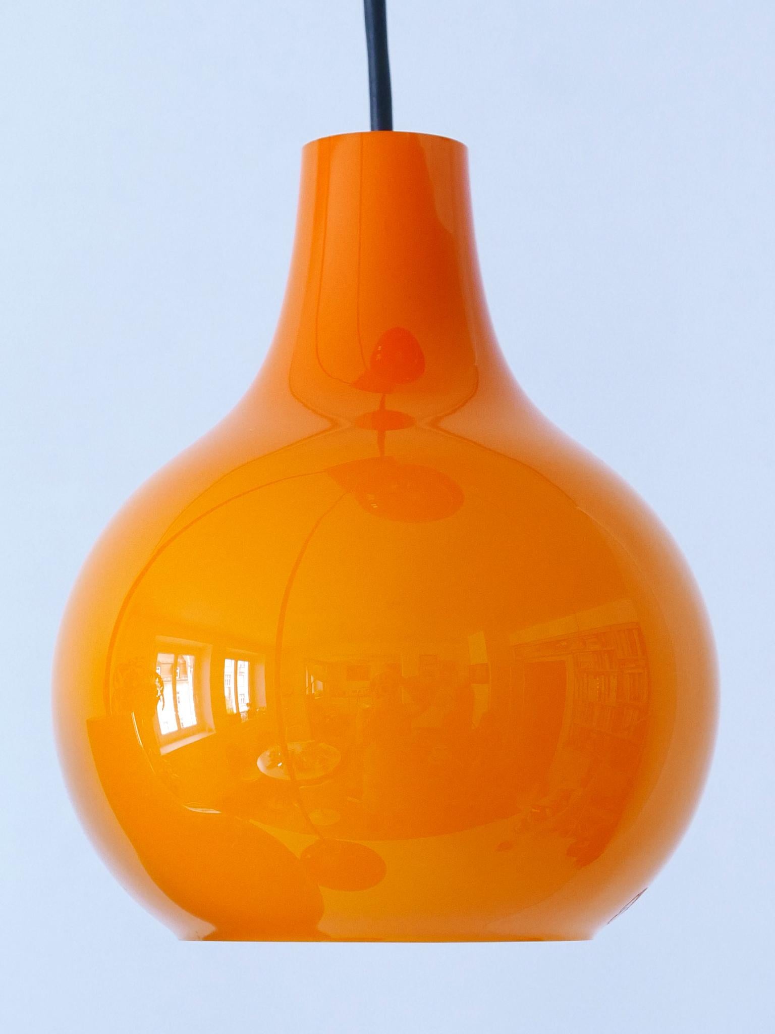 Erstaunliche vierfache kaskadenförmige Hängelampe von Peill & Putzler, Deutschland, 1970er Jahre im Angebot 7