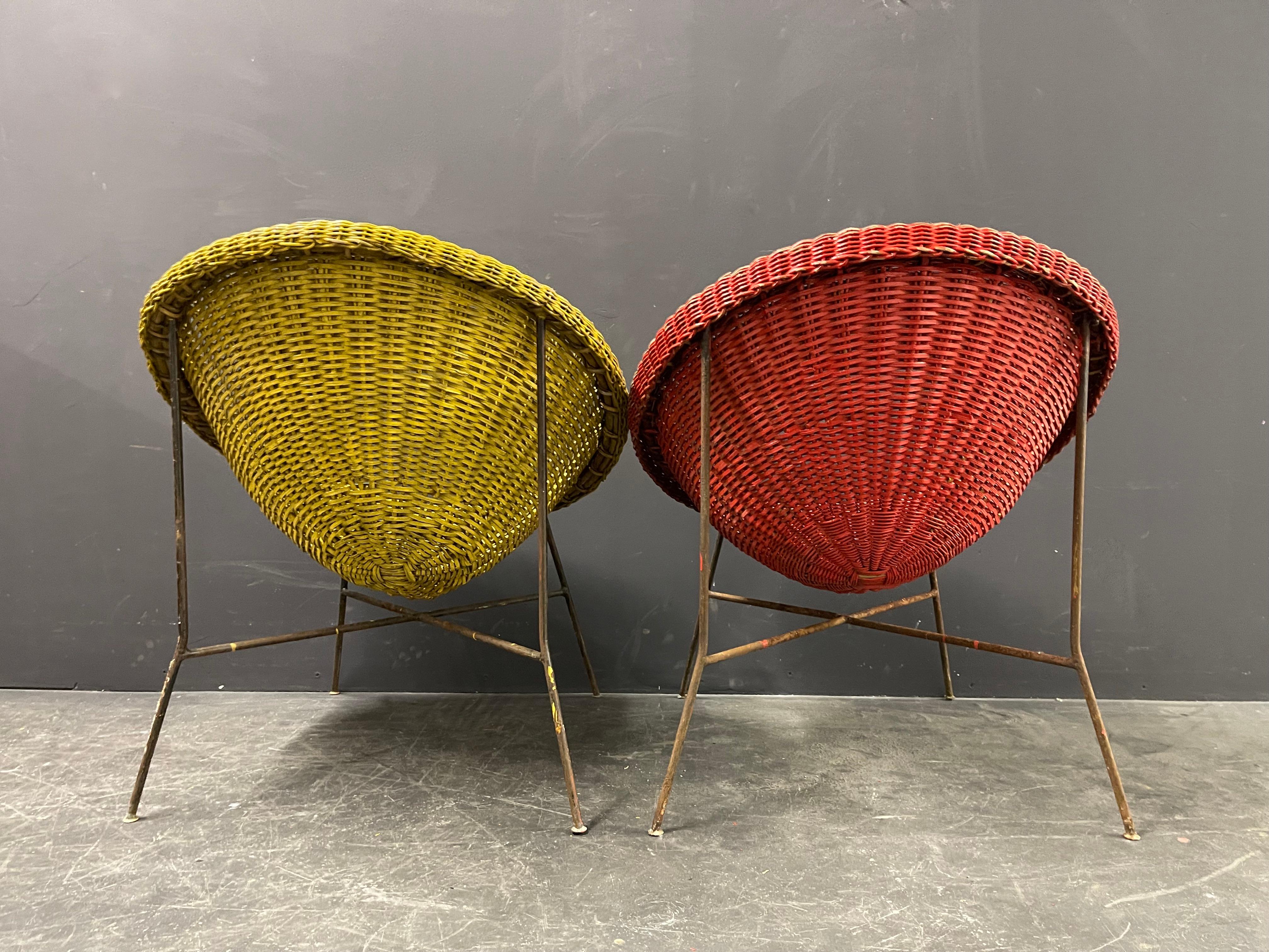 Metal Amazing French Basket Chairs