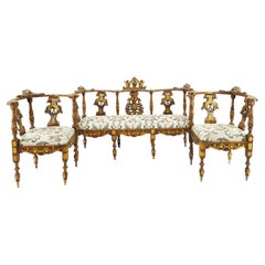 Amazing French Canape, Armchairs and Chairs 19th Century