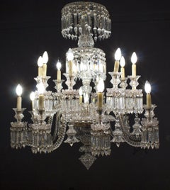 Amazing French Crystal Chandelier, 1940