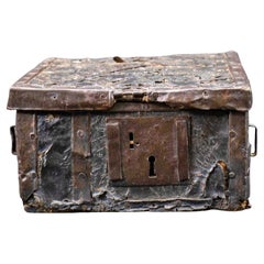 Amazing French Document Casket / Box, 15th Century