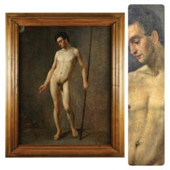 Amazing French School 19th Century Male Nude, 1839