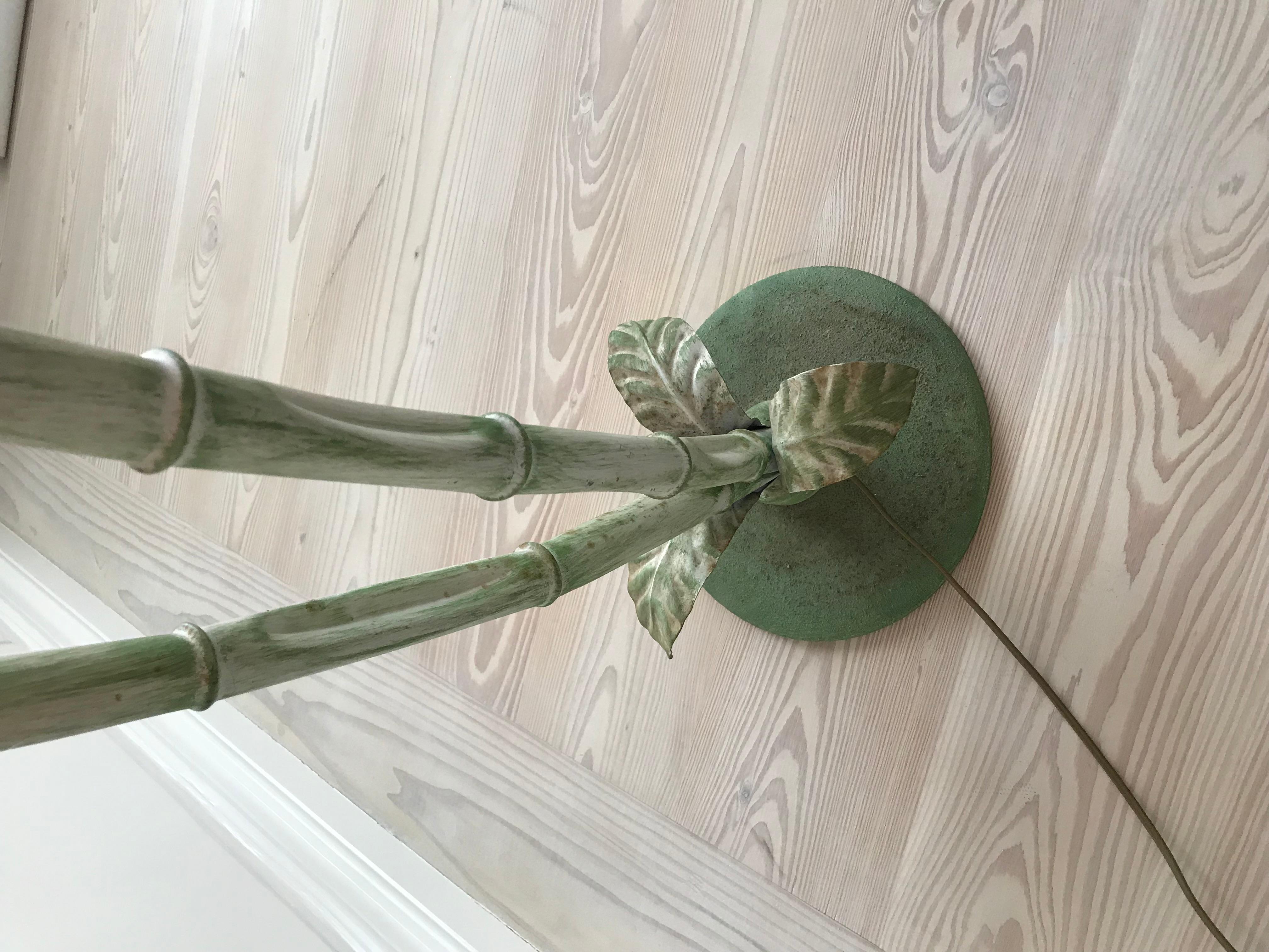 Amazing French Vintage Palm Tree Floor Lamp In Good Condition In Copenhagen K, DK