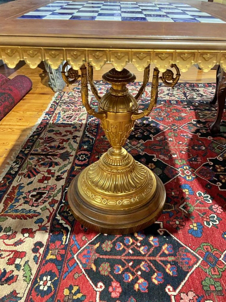 Amazing Game Table in Italian Tiche Porcelain Beginning 20th Century