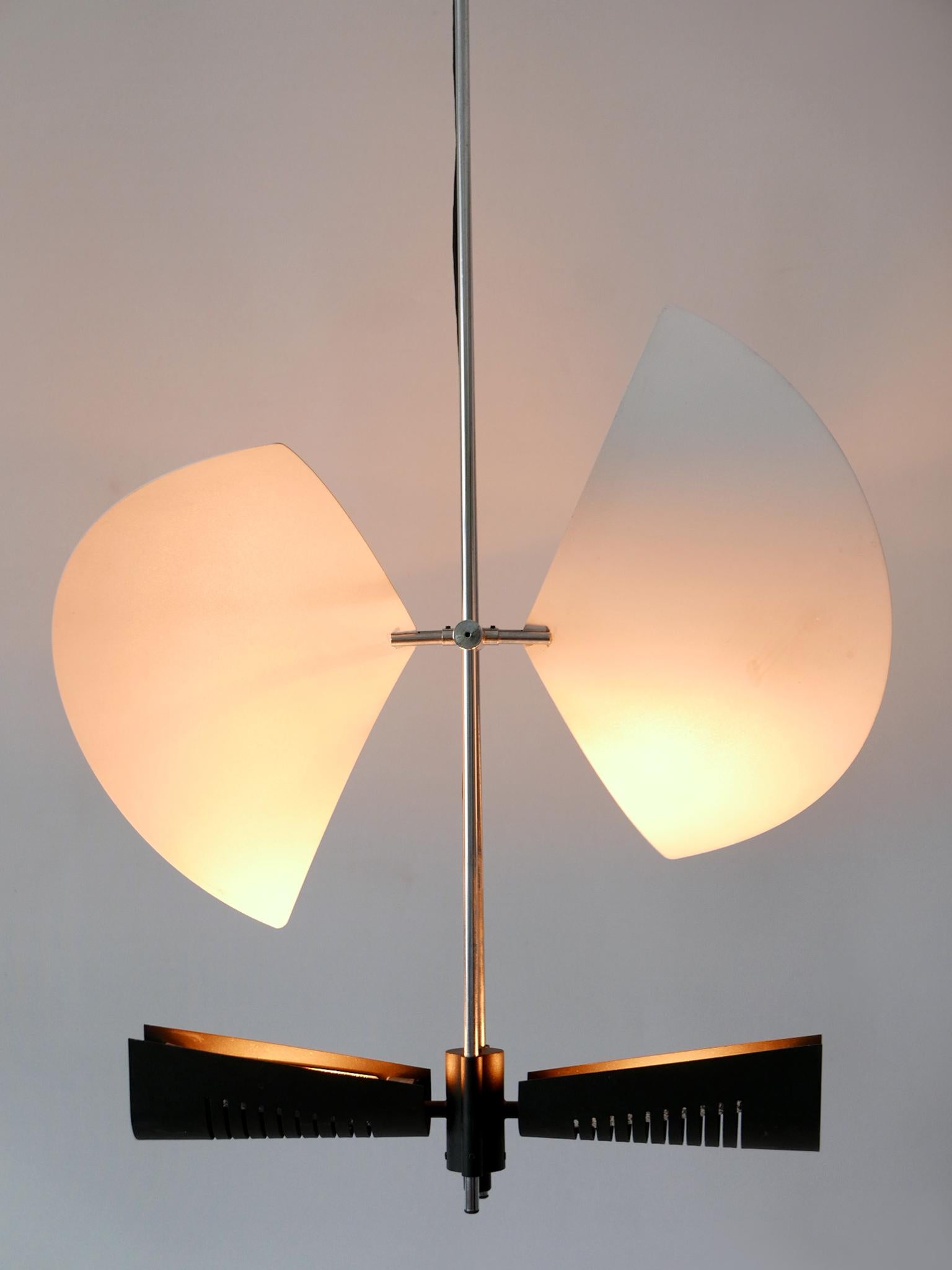 Incredibile lampadario ad ali di Garay 'Enterprise' o lampada da soffitto A. Garcia anni '80 in vendita 2