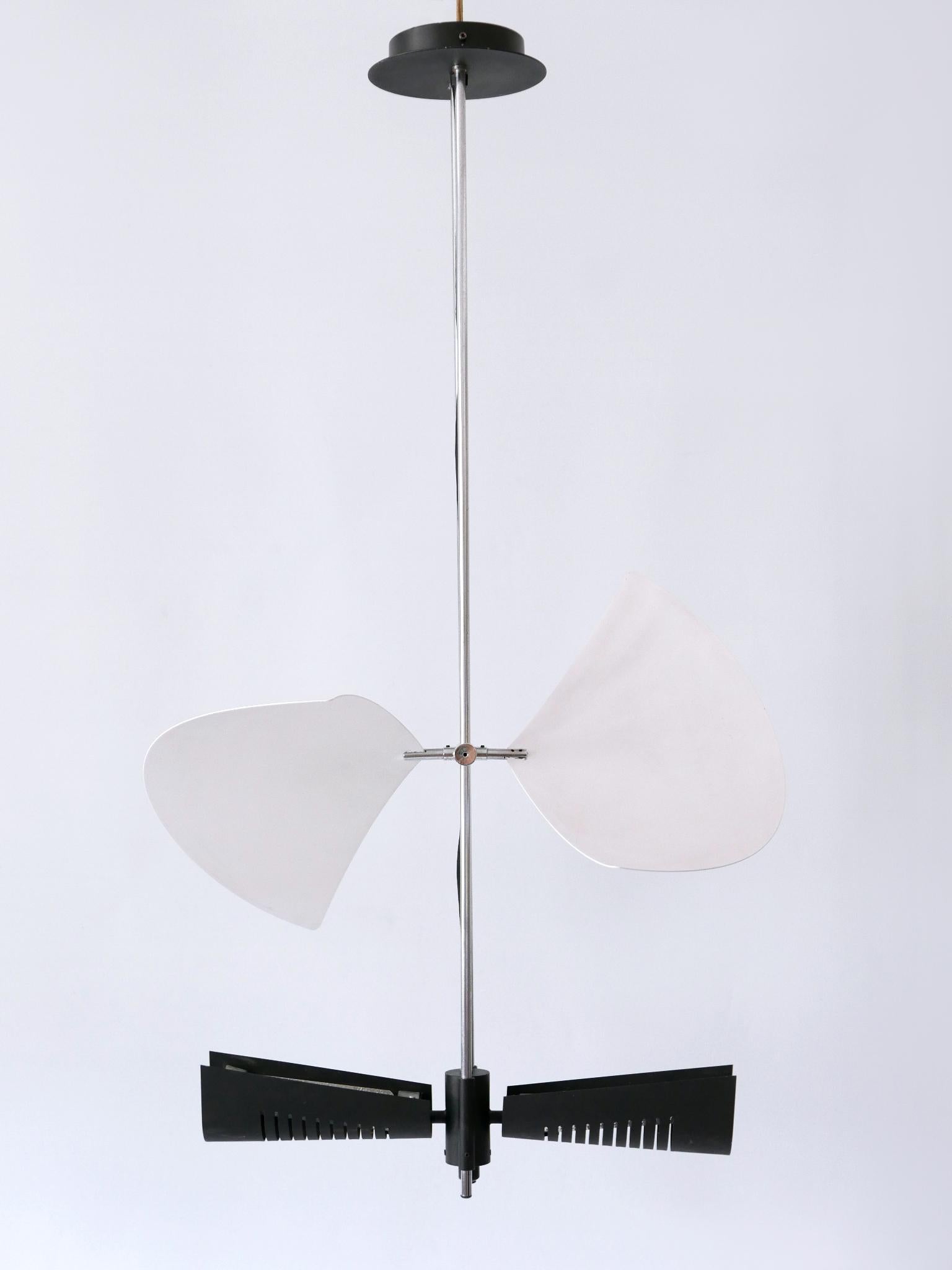 Incredibile lampadario ad ali di Garay 'Enterprise' o lampada da soffitto A. Garcia anni '80 in vendita 3