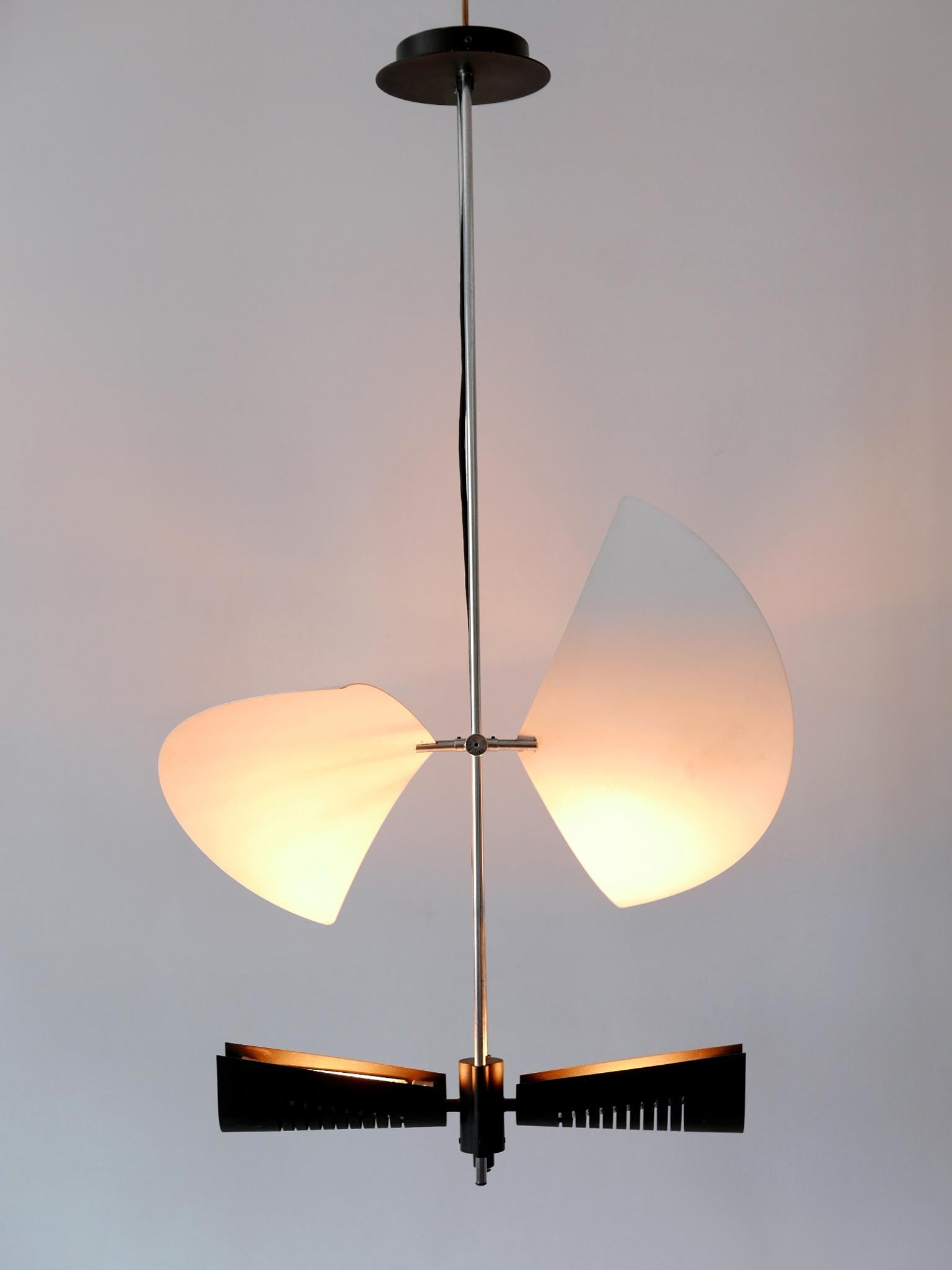 Incredibile lampadario ad ali di Garay 'Enterprise' o lampada da soffitto A. Garcia anni '80 in vendita 4
