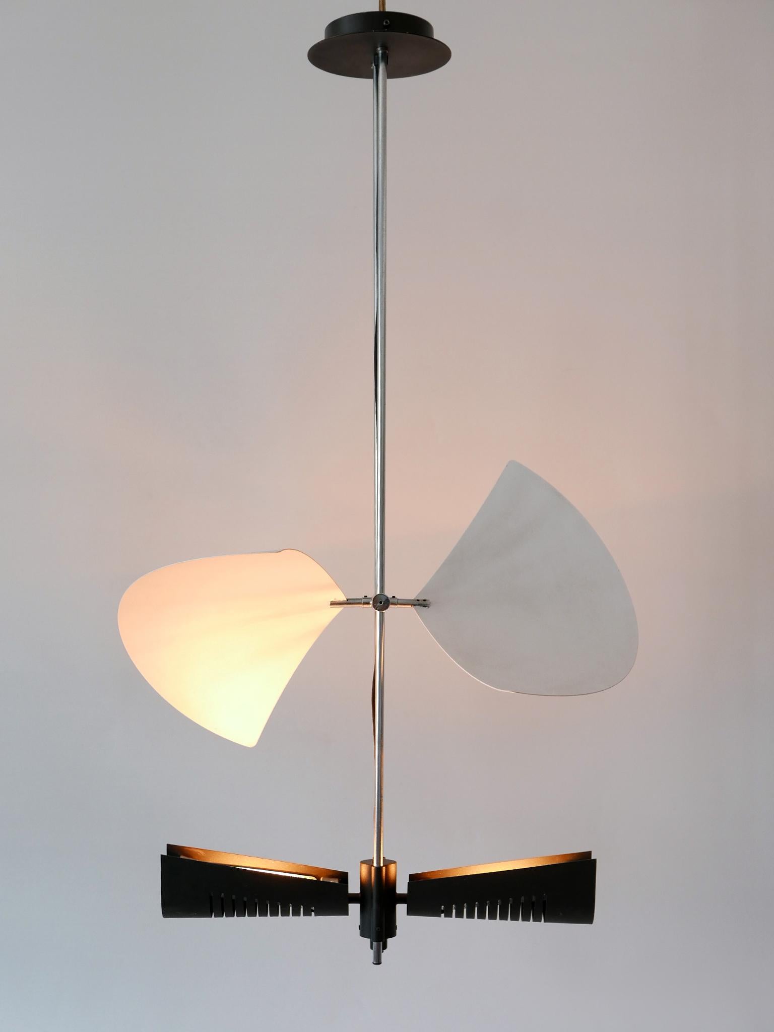 Incredibile lampadario ad ali di Garay 'Enterprise' o lampada da soffitto A. Garcia anni '80 in vendita 5