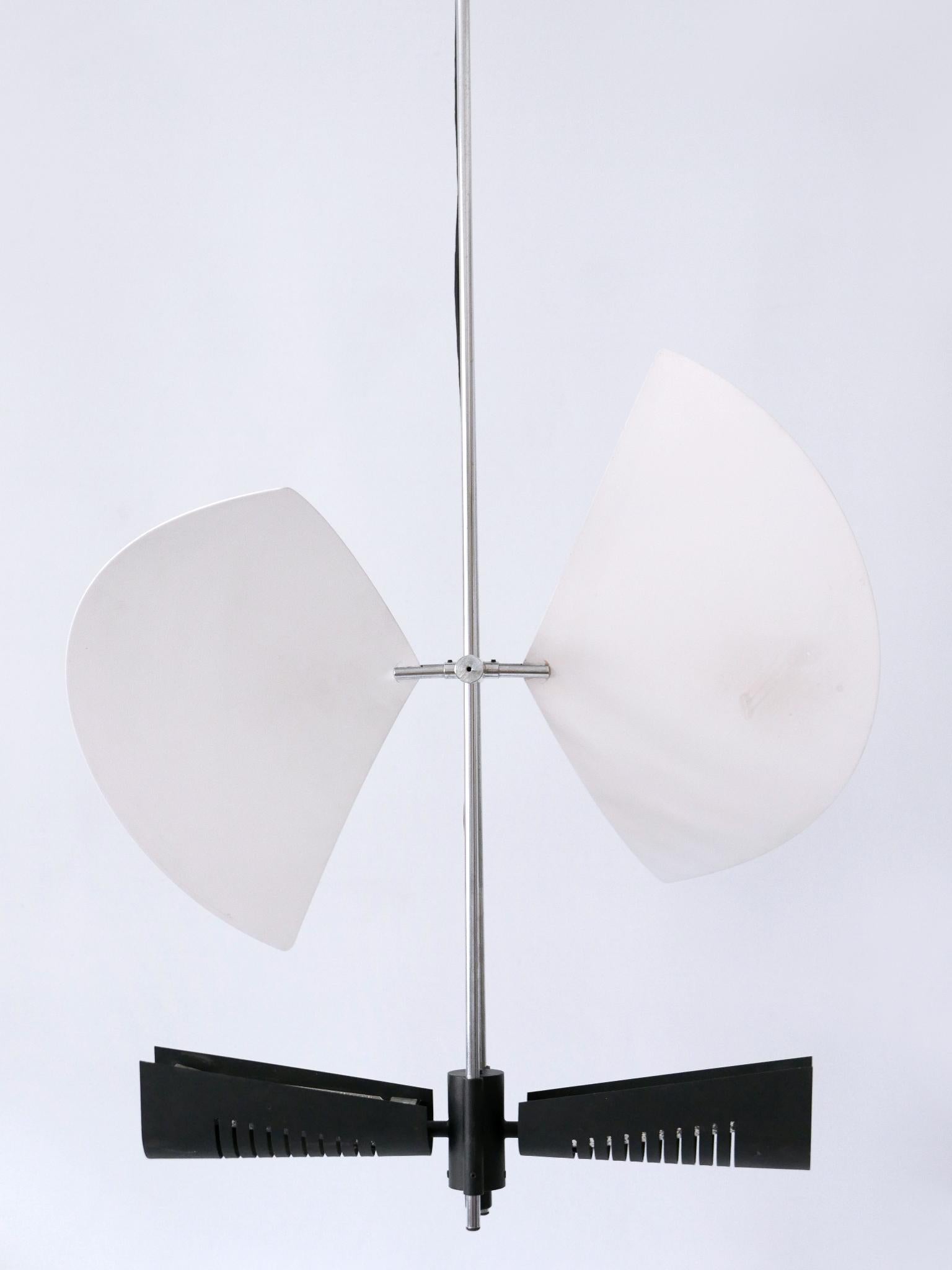 Spagnolo Incredibile lampadario ad ali di Garay 'Enterprise' o lampada da soffitto A. Garcia anni '80 in vendita