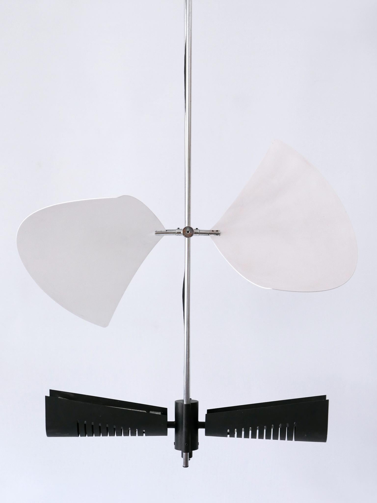 Incredibile lampadario ad ali di Garay 'Enterprise' o lampada da soffitto A. Garcia anni '80 In condizioni buone in vendita a Munich, DE