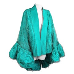 Amazing Gianni Versace Silk Taffeta Cape