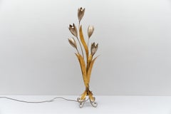 Amazing Gilded Floral Floor Lamp by Hans Kögl, Germany, 1960s