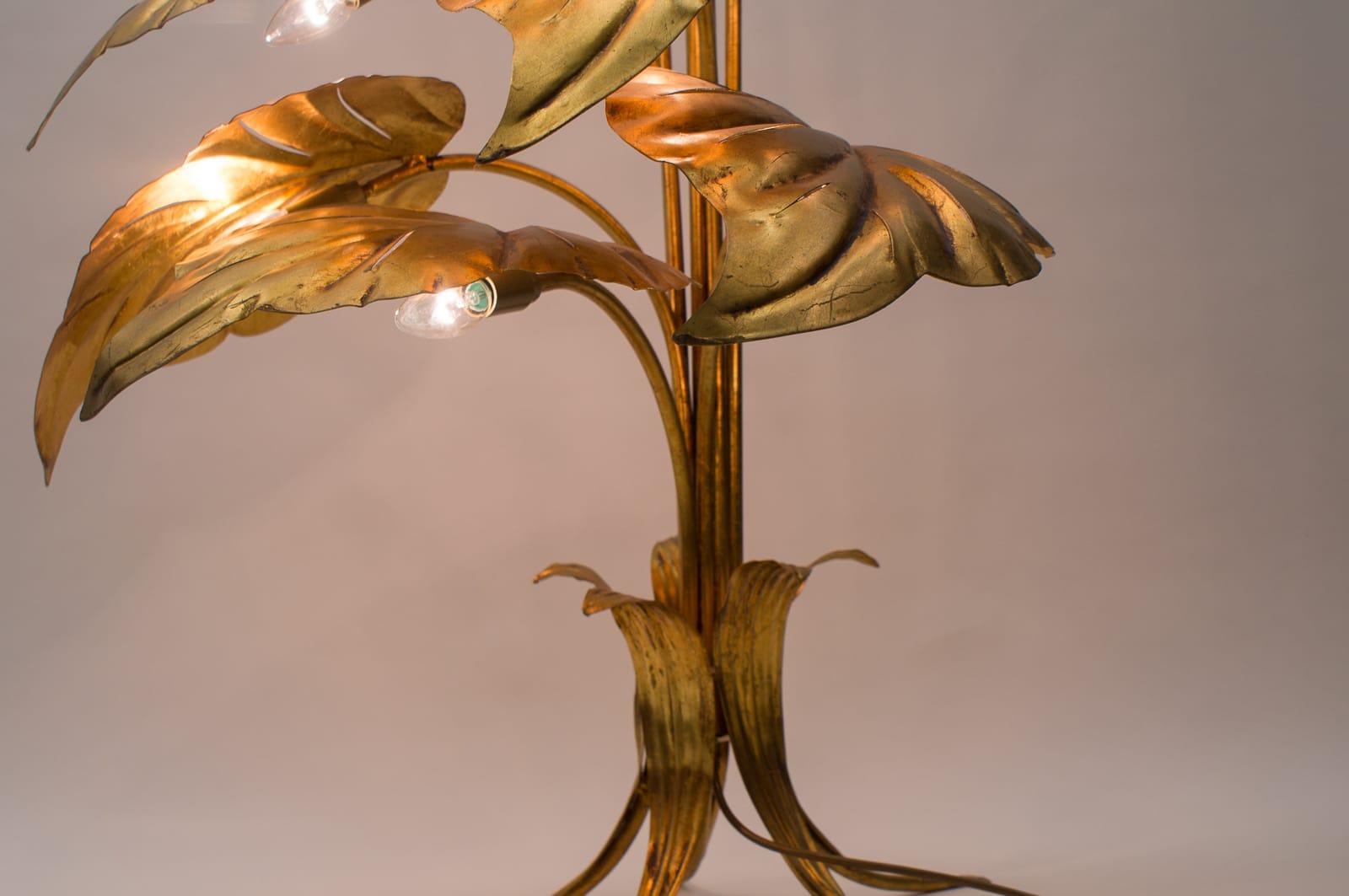 Amazing Gilded Floral Floor Lamp by Hans Kögl, Germany, 1960s 13