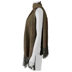 Außergewöhnlicher Giorgio Armani Paisley-Schal mit Quaste - Feuerschutz Neutral