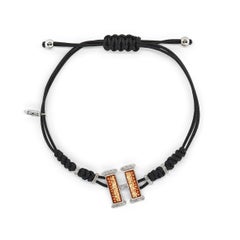 Sicis Jewels Modern 18kt White Gold Micromosaic H Bracelet with Diamonds