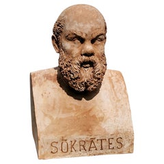 Amazing Hand-Crafted Terracotta SOCRATE ERMA 21st Century