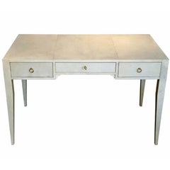 Amazing Handmade Desk in Parchment, Designed by Michel Leo, Made in Italy
