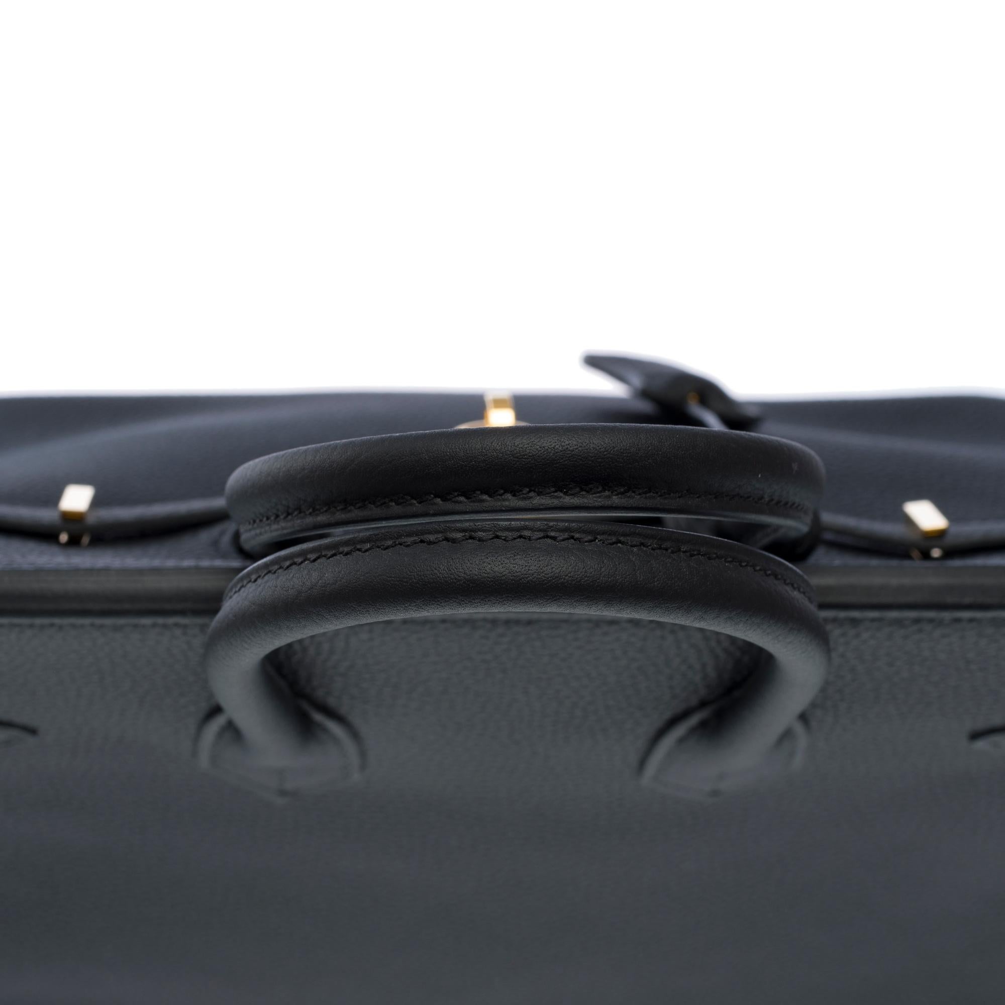 Amazing Hermes Birkin 25 handbag inBlack Togo leather, GHW For Sale 6