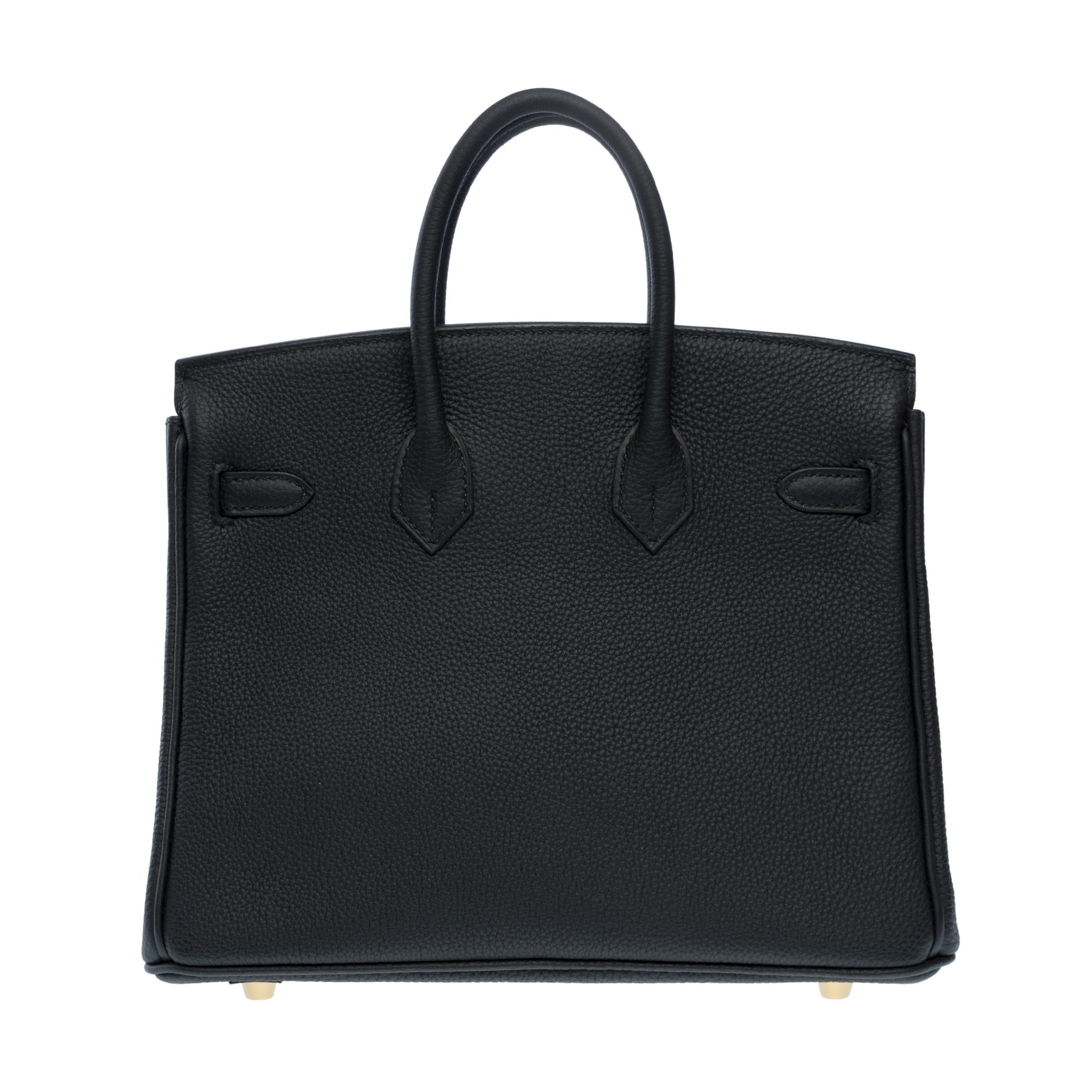Women's Amazing Hermes Birkin 25 handbag inBlack Togo leather, GHW For Sale