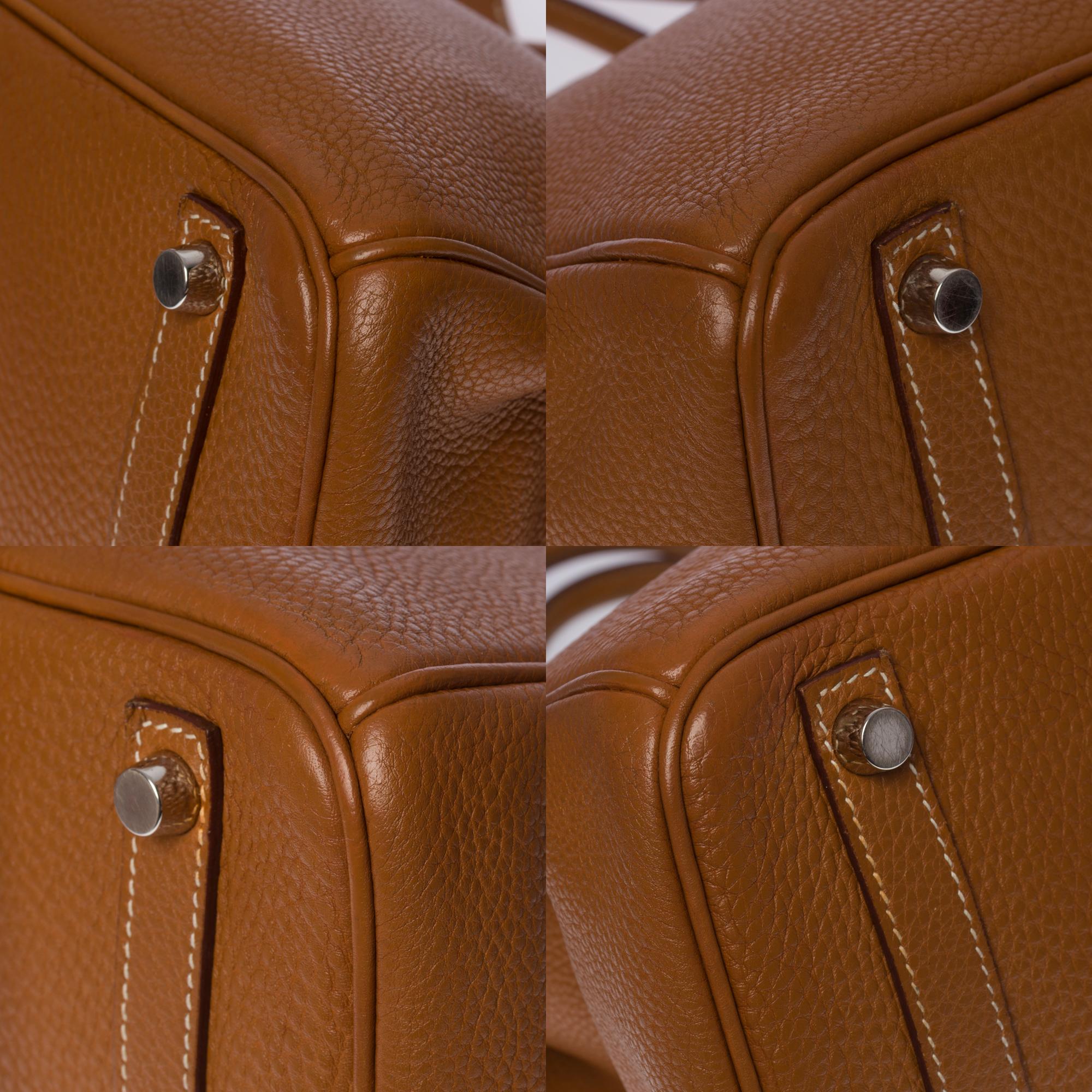 Amazing Hermès Birkin 30 handbag in Togo Gold leather, SHW 3