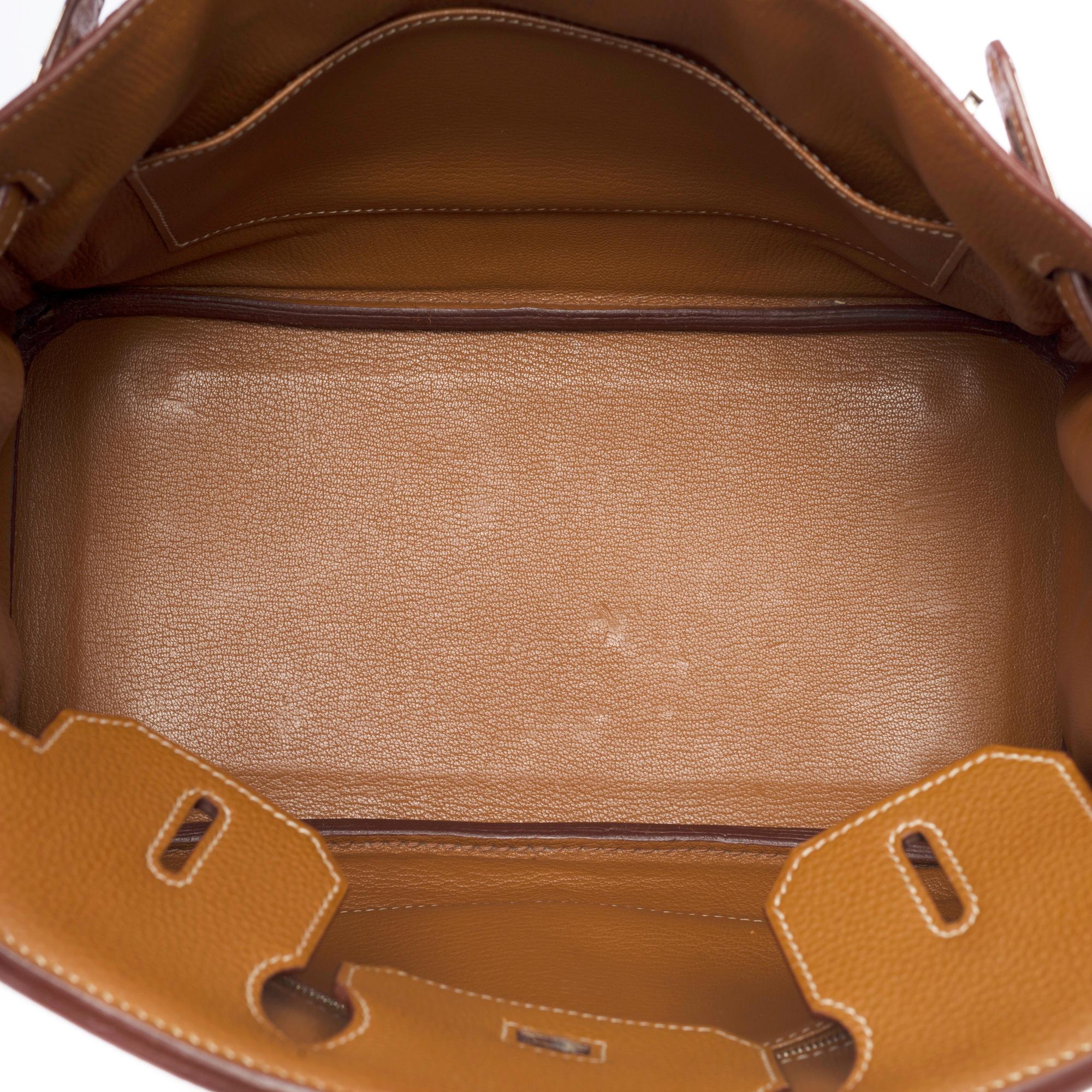 Women's Amazing Hermès Birkin 30 handbag in Togo Gold leather, SHW