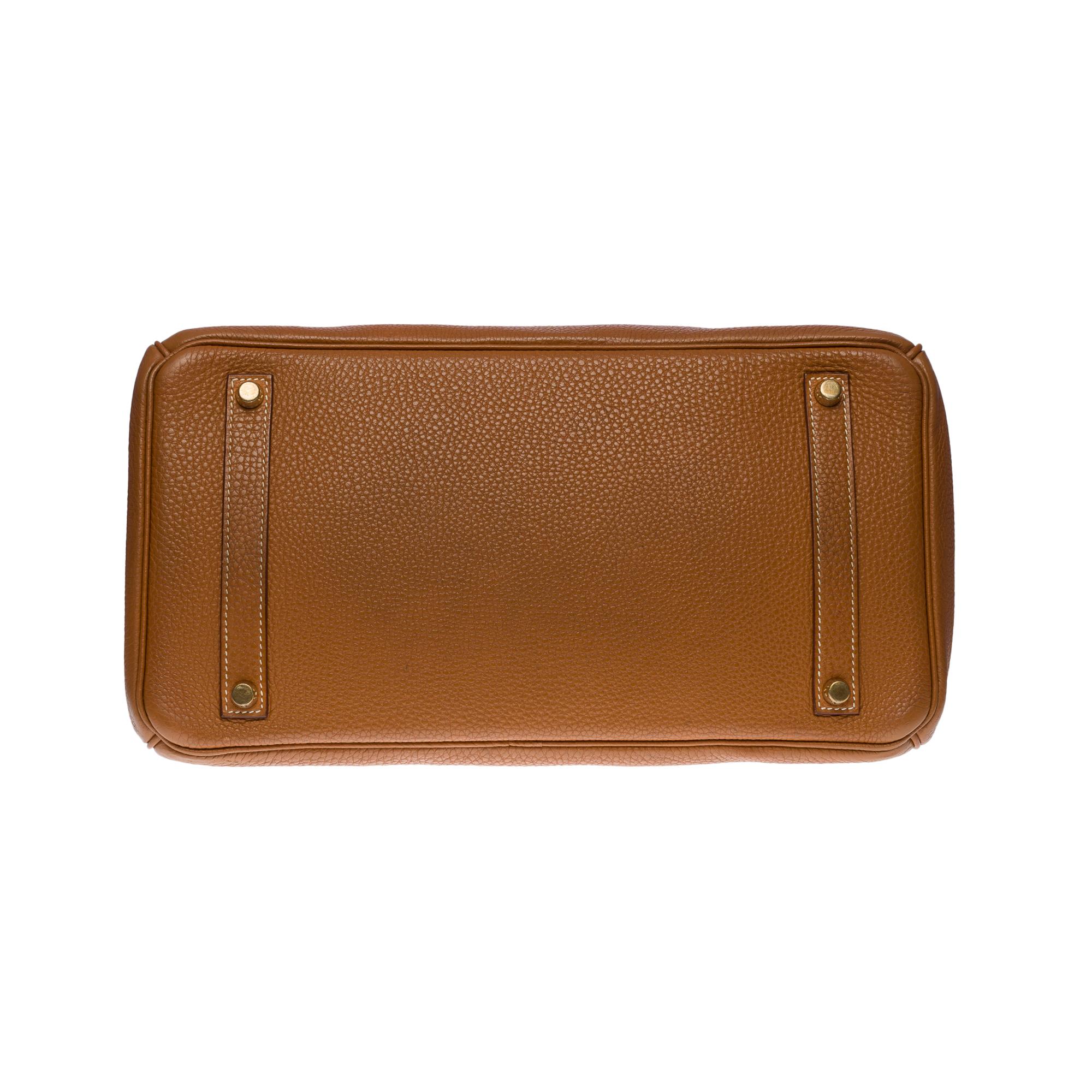 Amazing Hermès Birkin 35 handbag in Camel Togo leather, GHW 3