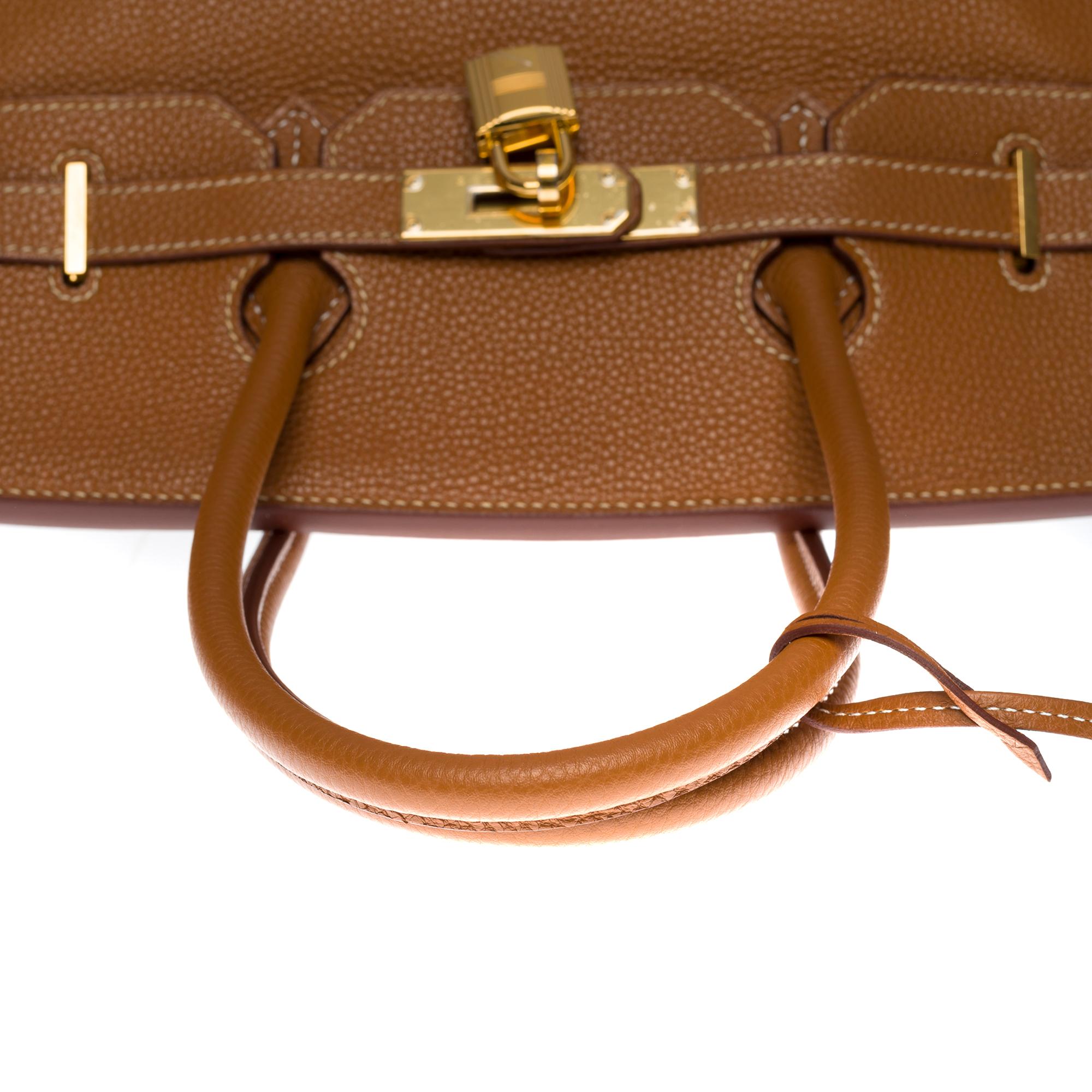 Amazing Hermès Birkin 35 handbag in Camel Togo leather, GHW 2