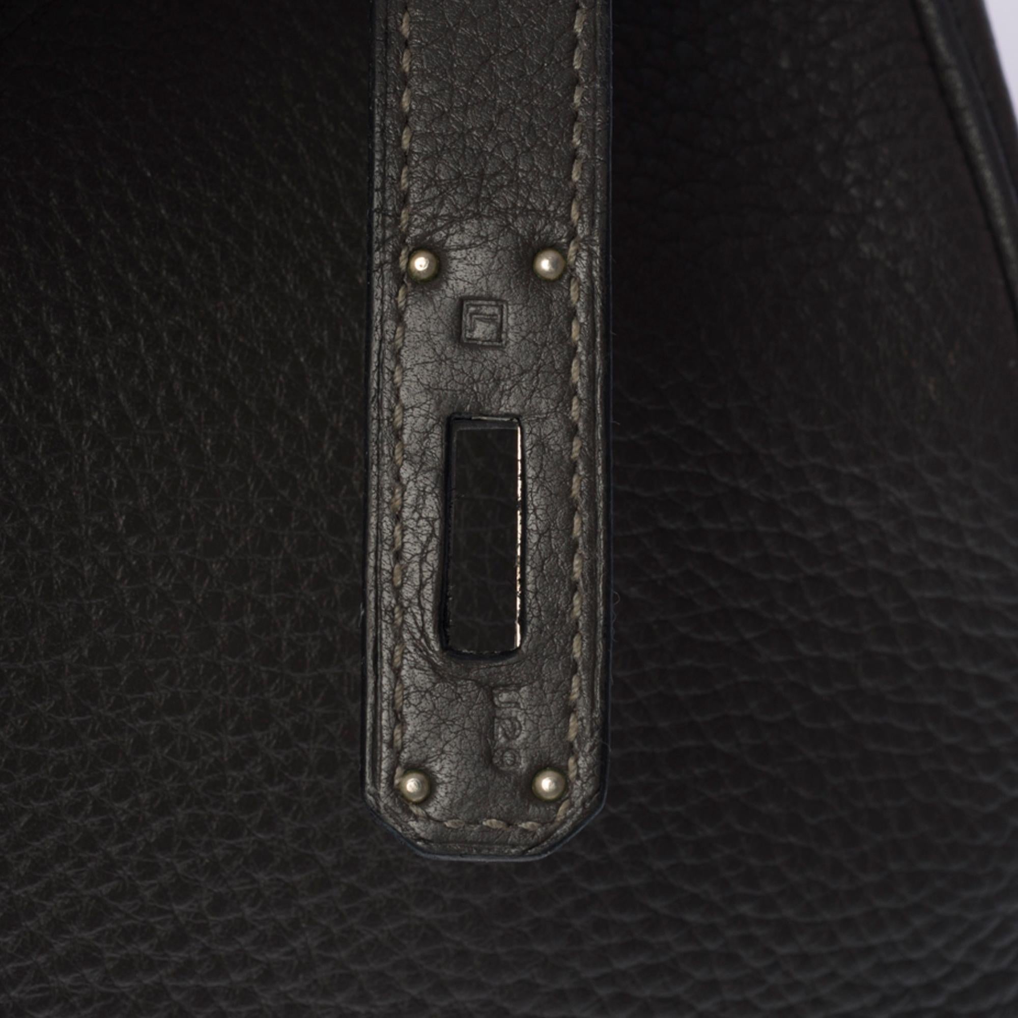 Amazing Hermès Birkin 35 handbag in Etain Togo leather, SHW In Excellent Condition In Paris, IDF