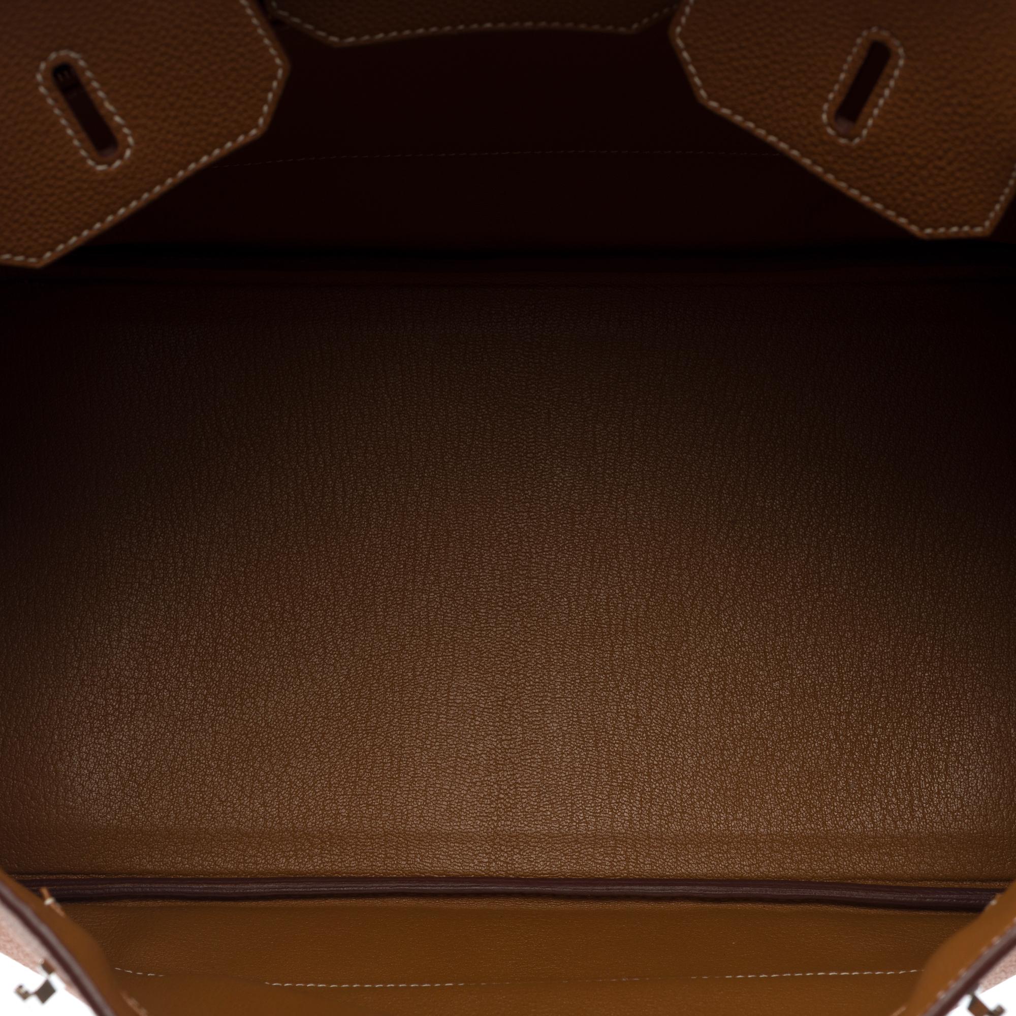 Amazing Hermès Birkin 35 handbag in Gold (Fauve) Togo Calf leather, PHW 5