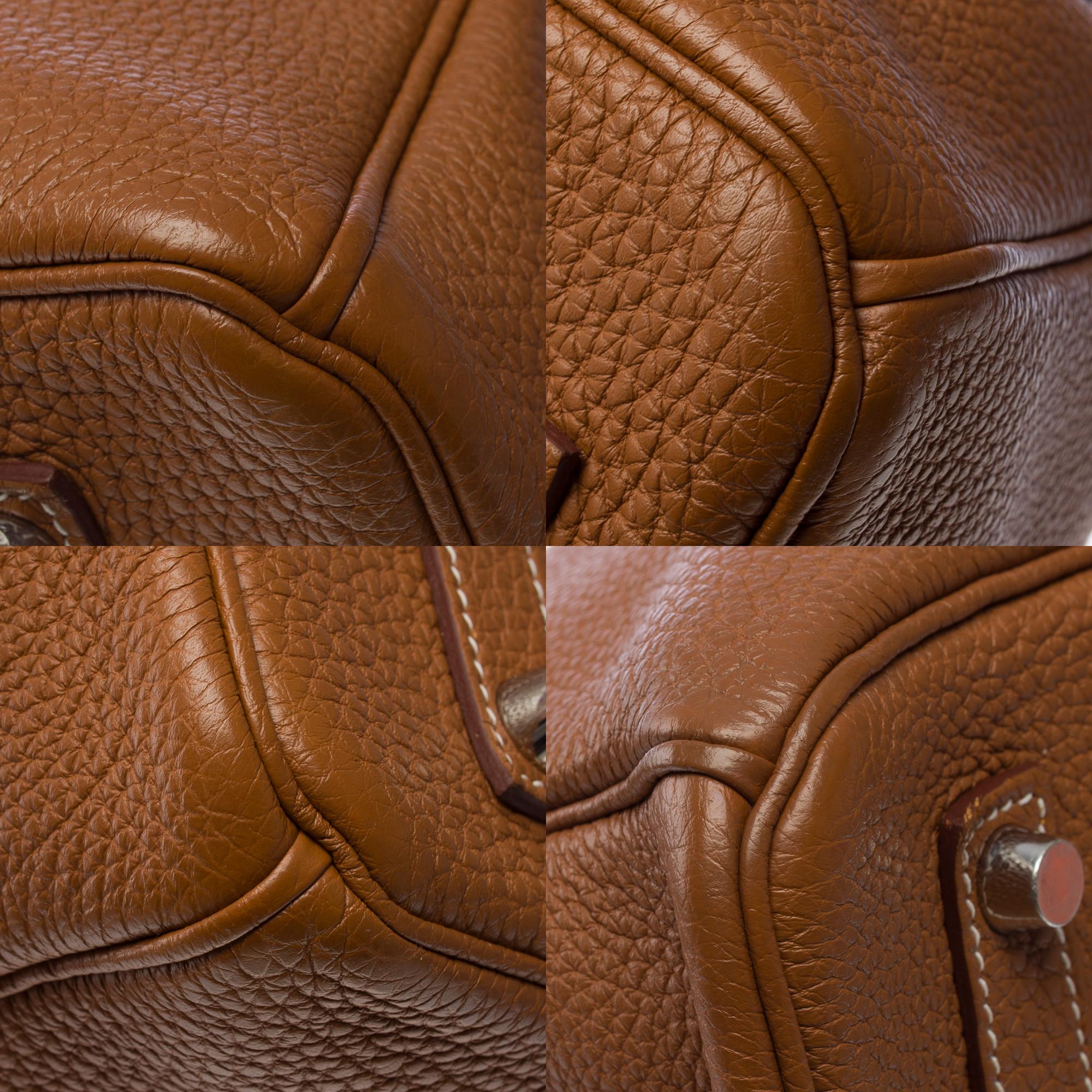Amazing Hermès Birkin 35 handbag in Gold (Fauve) Togo Calf leather, PHW 8