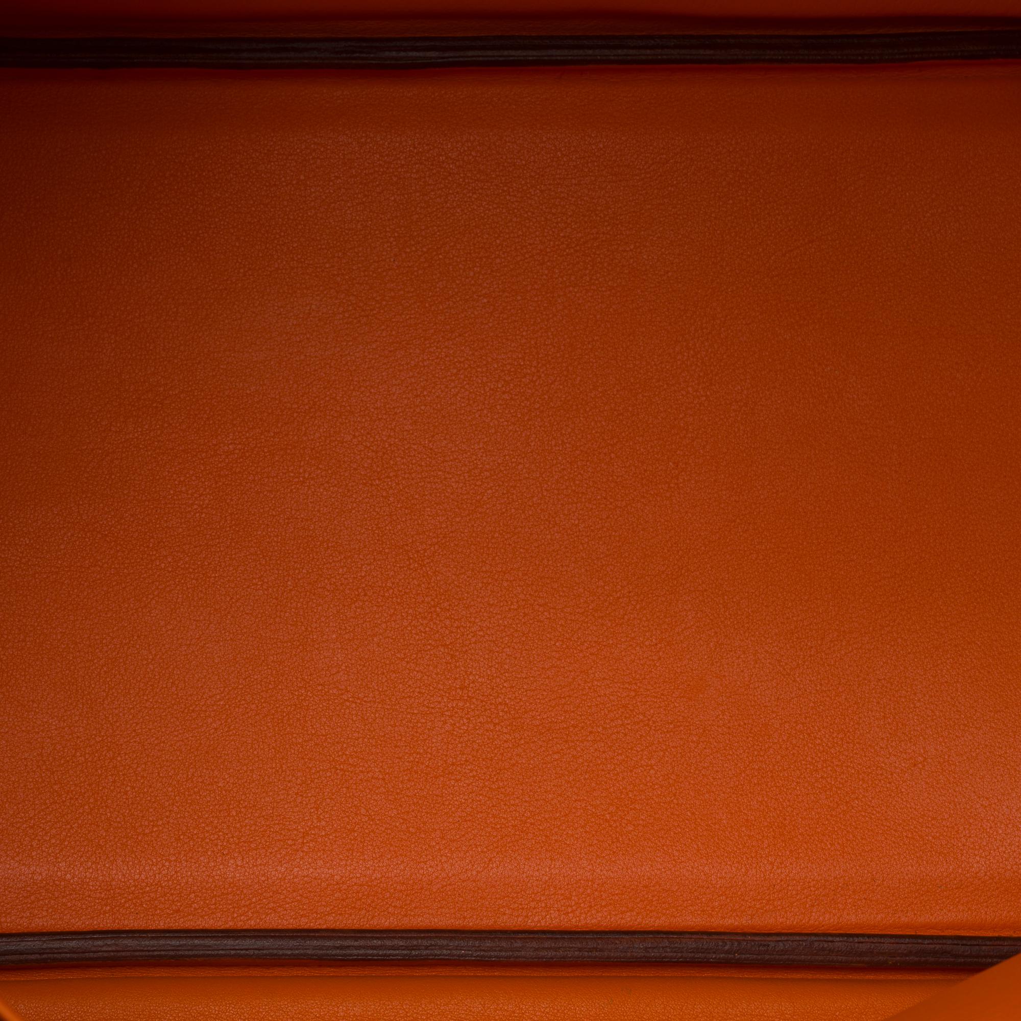 Amazing Hermès Birkin 35 handbag in Orange Swift Calf leather, GHW 5