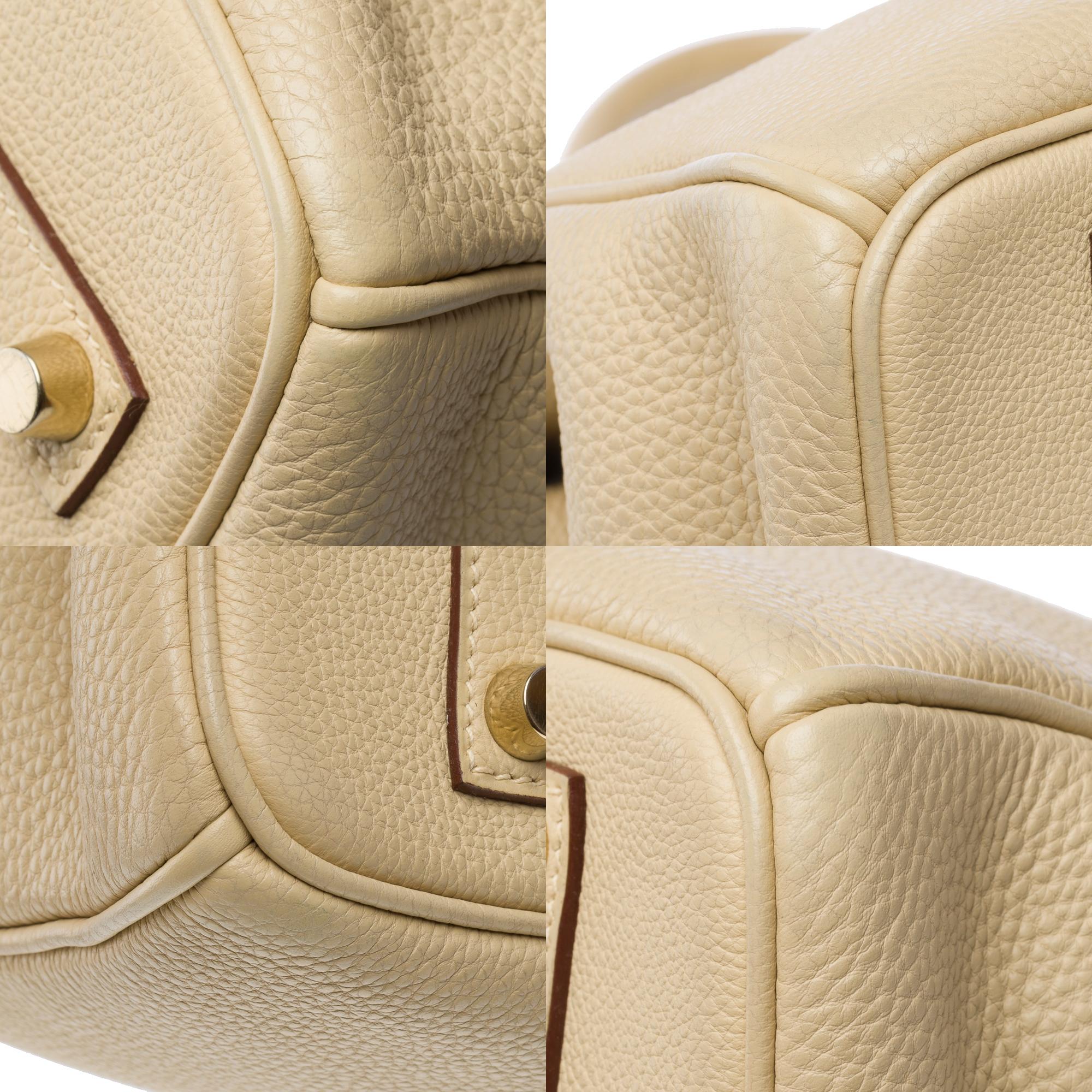 Amazing Hermès Birkin 35 handbag in Parchemin Togo leather, GHW 8