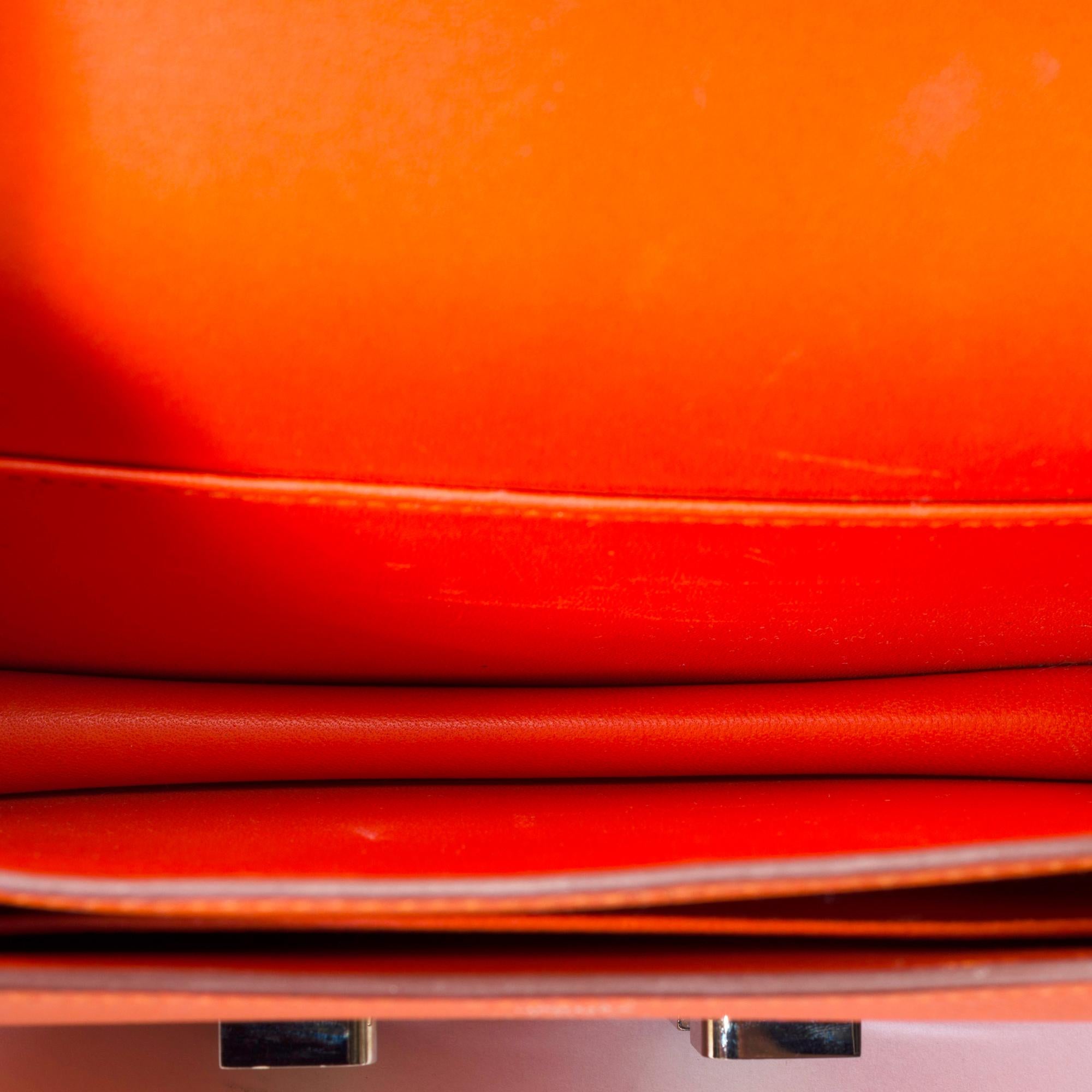 Erstaunlich Hermes Constance Mini 18 Umhängetasche in Orange Feu Epsom Leder, SHW im Angebot 5