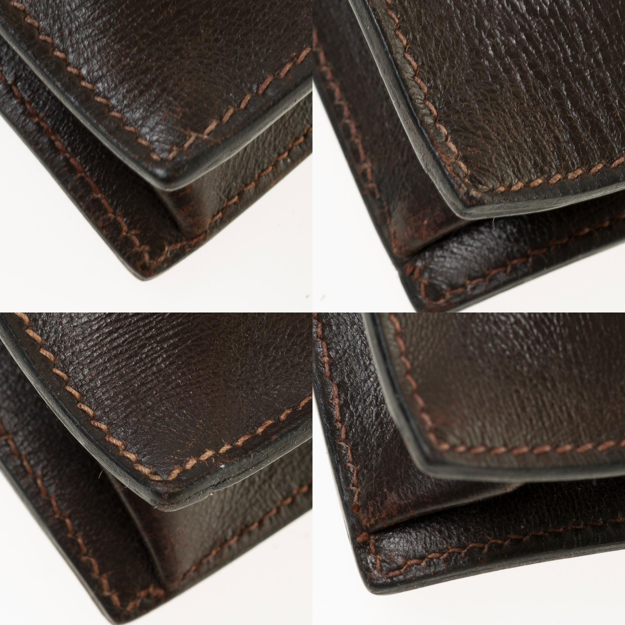Amazing Hermès Sac à dépêches briefcase in brown calfskin  5