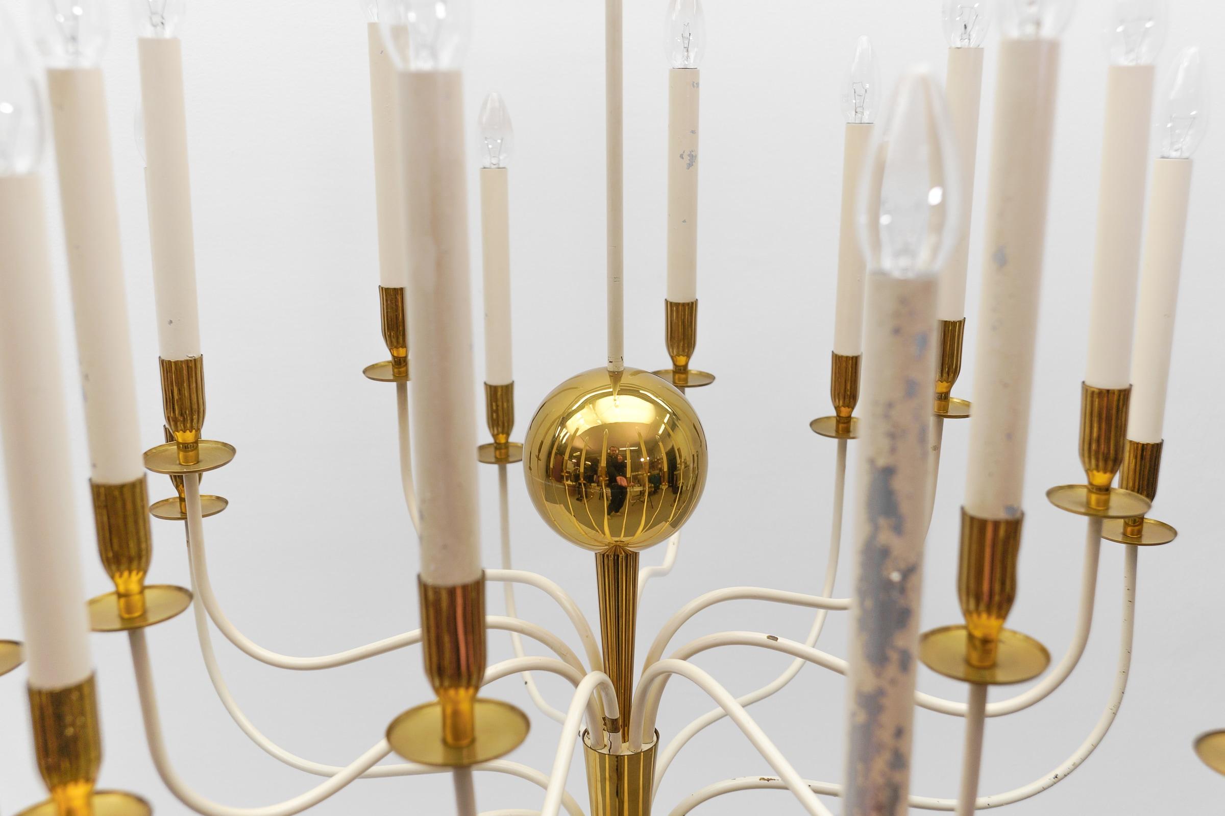 Incredibile lampadario enorme di Vereinigte Werkstätten München, Germania anni '50 in vendita 3