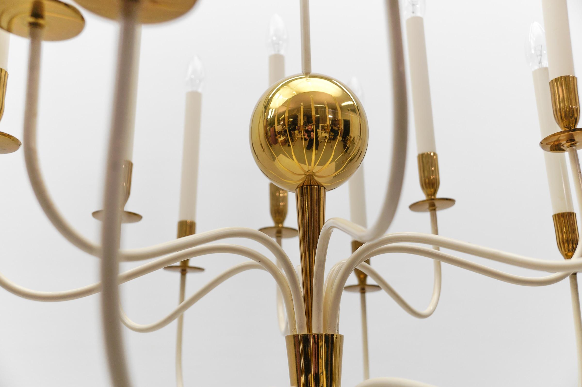 Incredibile lampadario enorme di Vereinigte Werkstätten München, Germania anni '50 in vendita 5