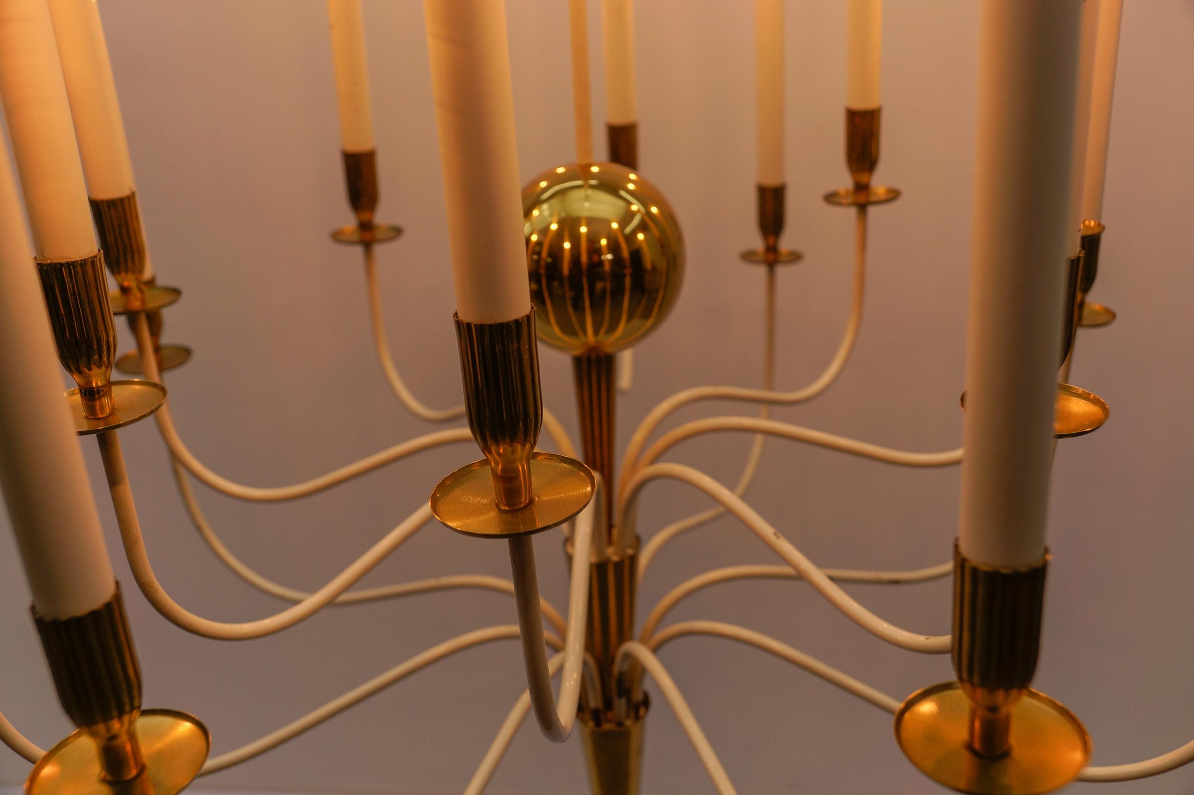 Incredibile lampadario enorme di Vereinigte Werkstätten München, Germania anni '50 in vendita 6