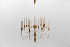 Amazing Huge Chandelier by Vereinigte Werkstätten München, 1950s Germany